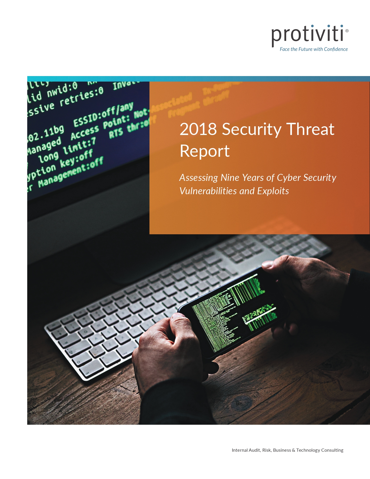 Screenshot of the first page of 2018 Security Threat Report
