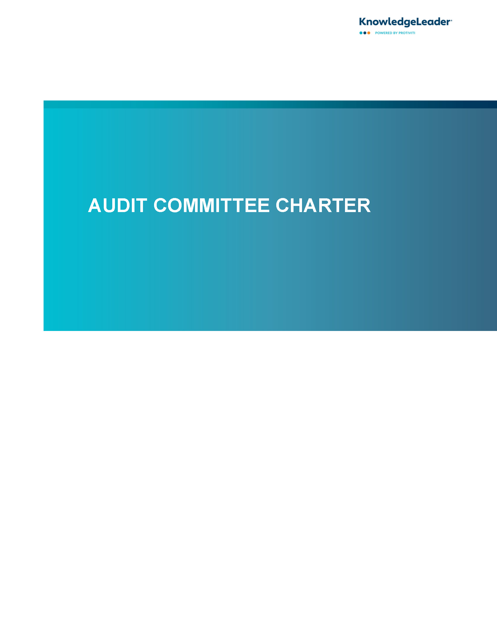 Audit Committee Charter