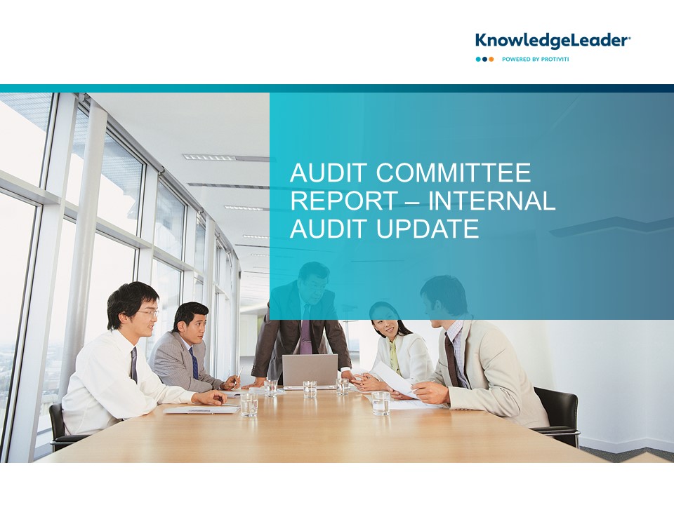 Audit Committee Report - Internal Audit Update