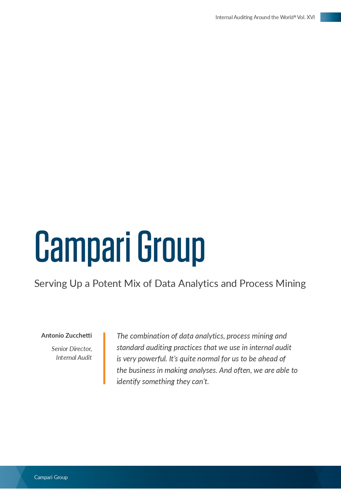 Campari Group: Serving Up a Potent Mix of Data Analytics and Process Mining