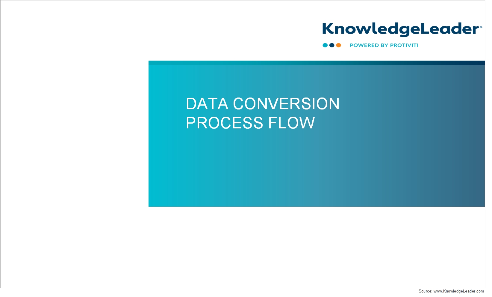 Screenshot of the first page of Data Conversion Process Flow