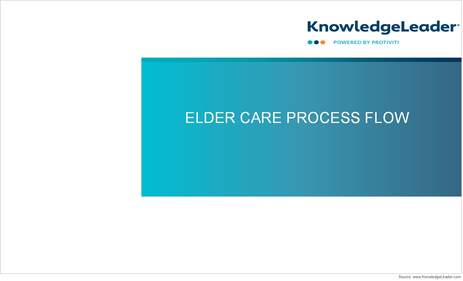 Screenshot of the first page of Elder Care Process Flow
