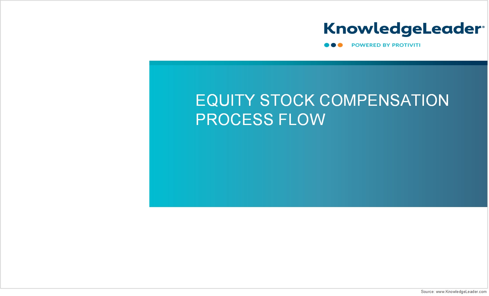 Screenshot of the first page of Equity Stock Compensation Process Flow