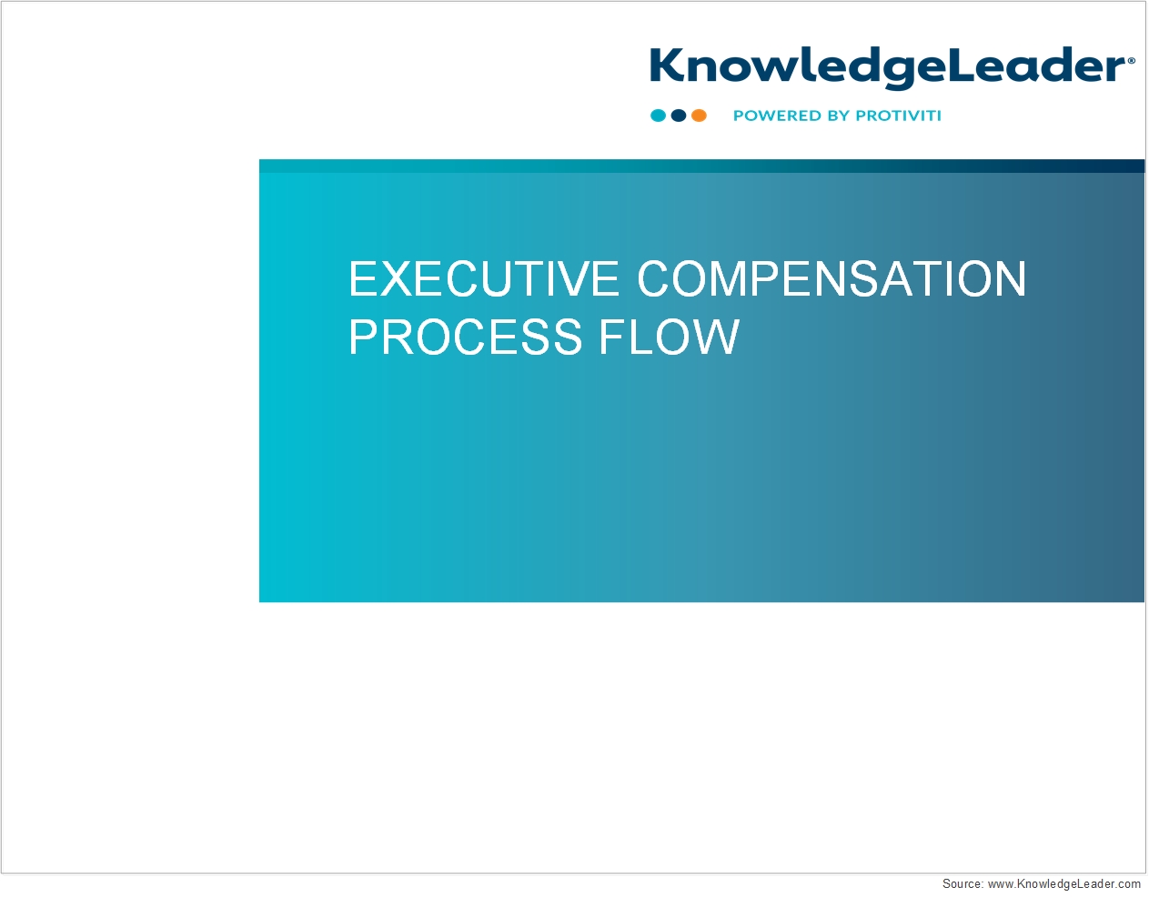 Screenshot of the first page of Executive Compensation Process Flow