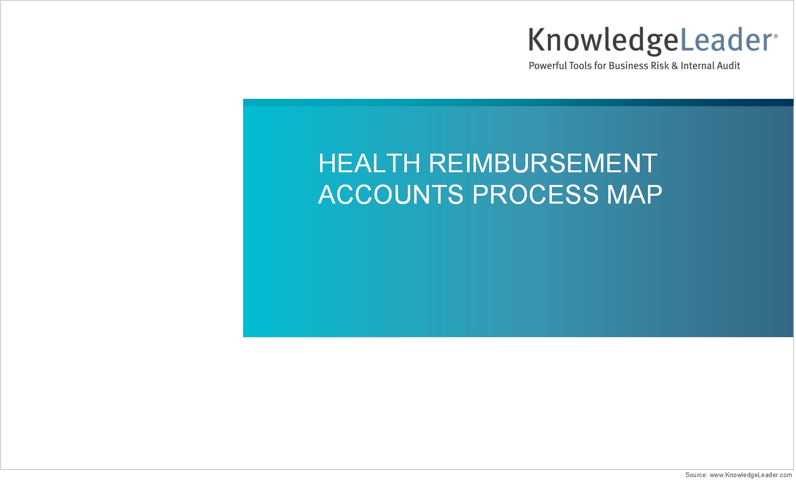Screenshot of the first page of Health Reimbursement Accounts Process Flow