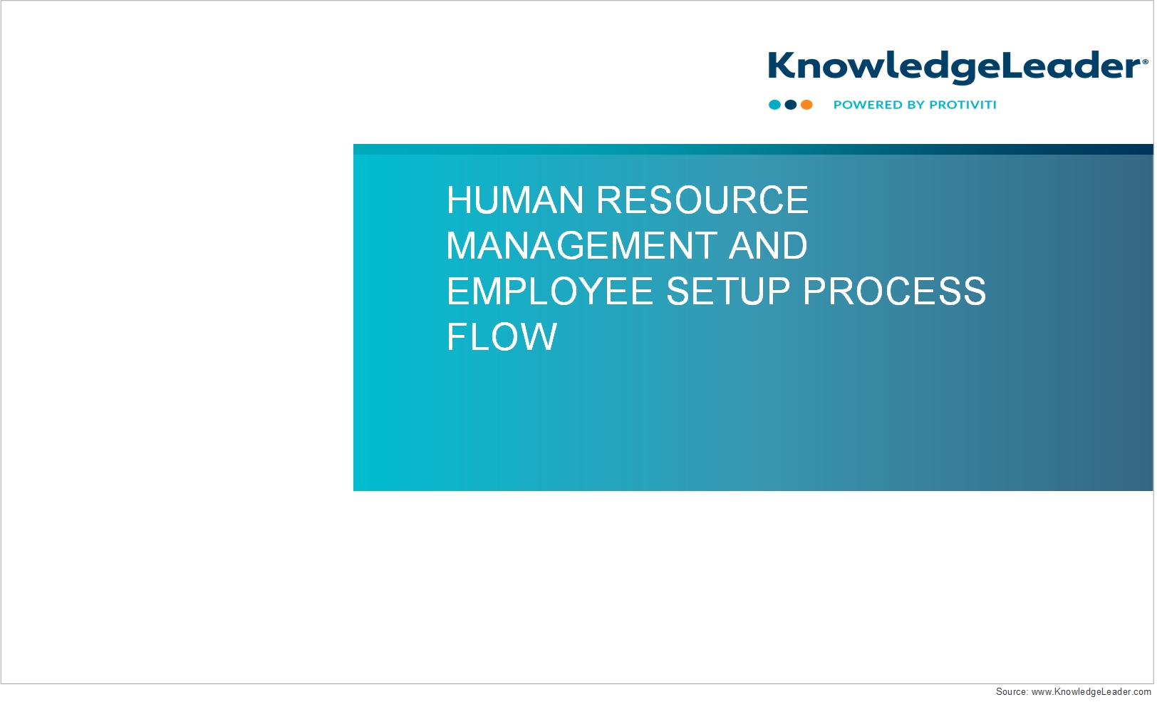 screenshot of the first page of Human Resources Management and Employee Setup Process Flow