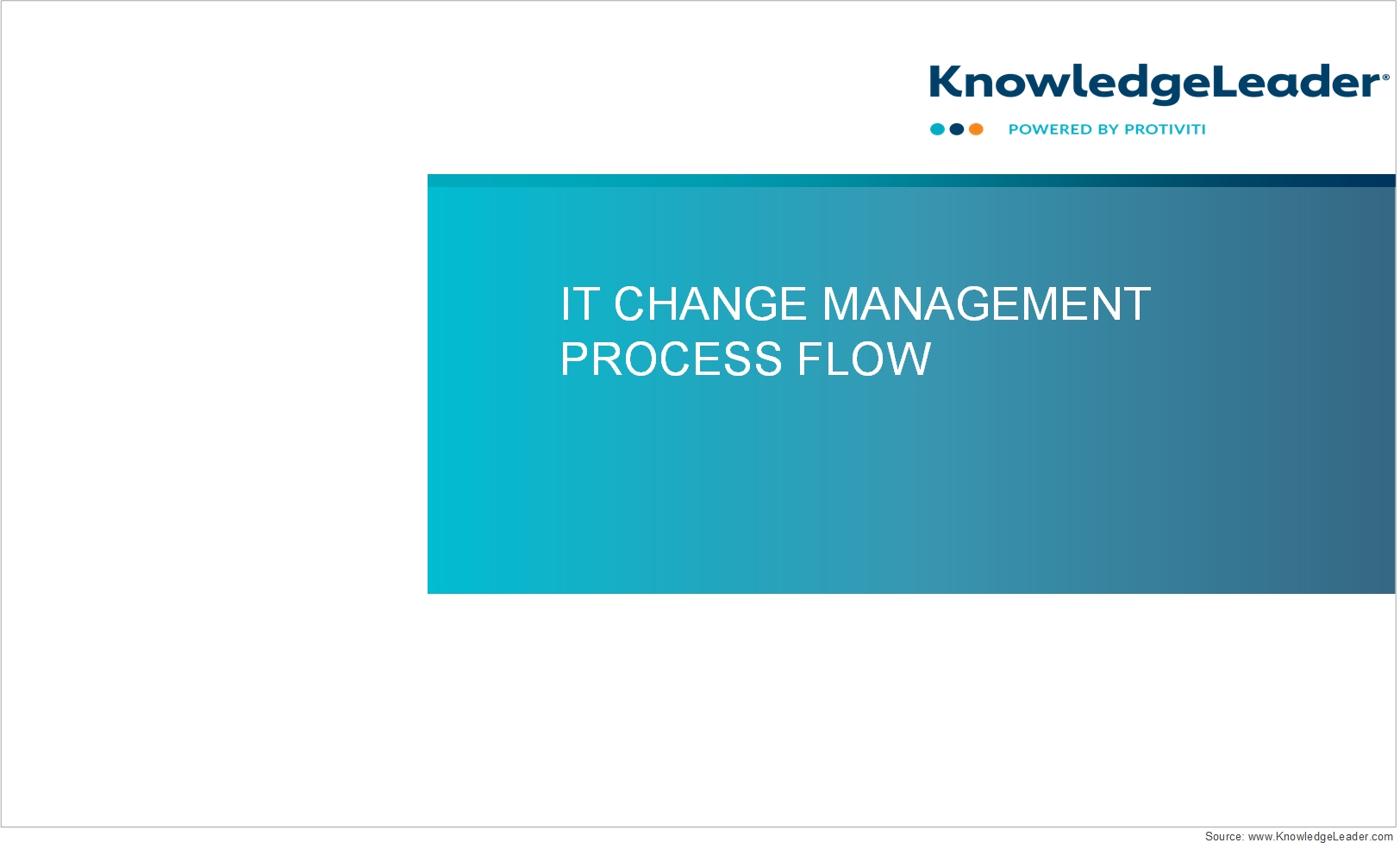 Screenshot of the first page of IT Change Management Process Flow