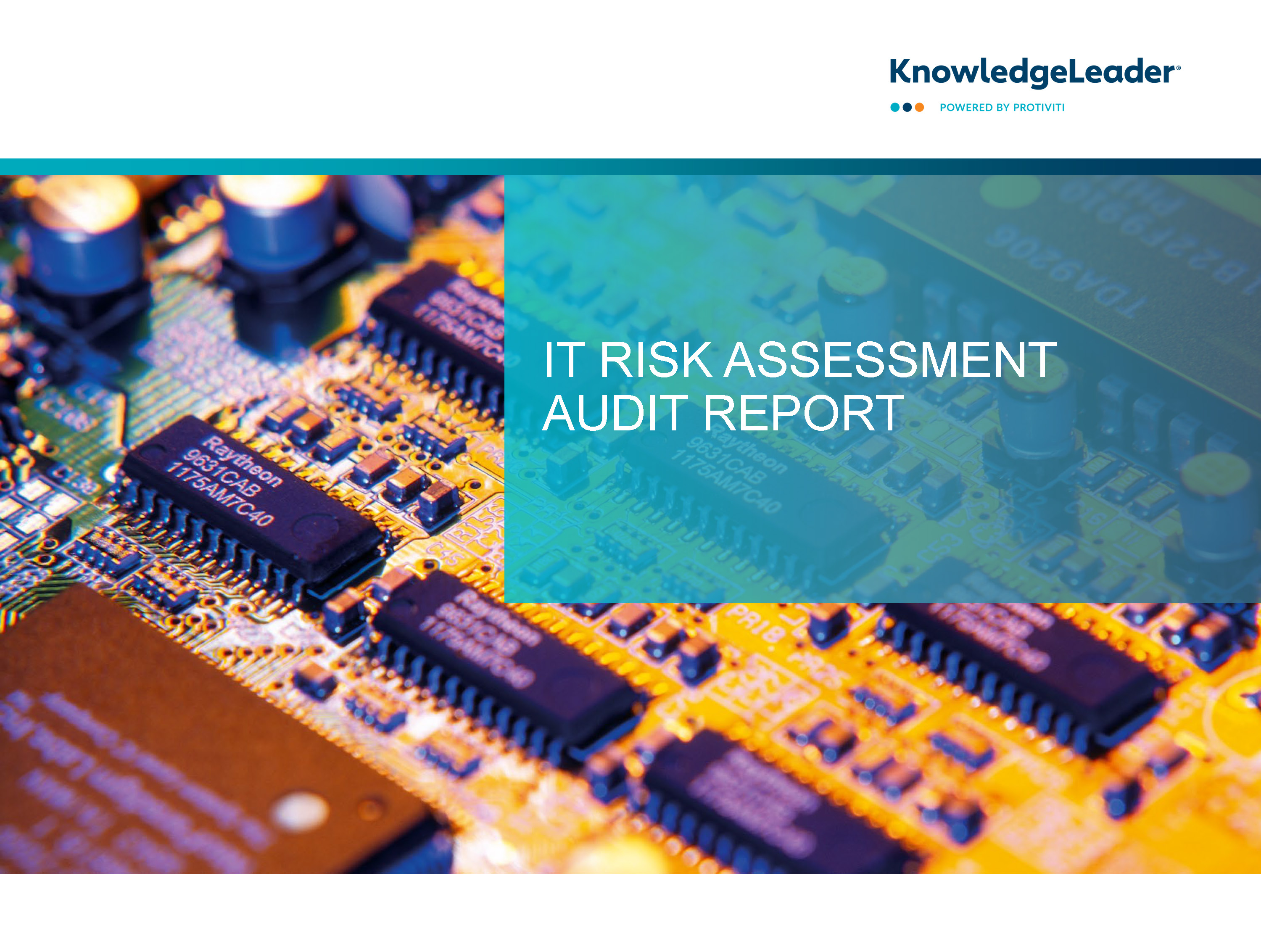 Screenshot of the first page of IT Risk Assessment Audit Report