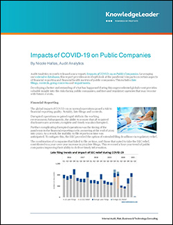 Screenshot of the first page of Impacts of COVID-19 on Public Companies-page-001