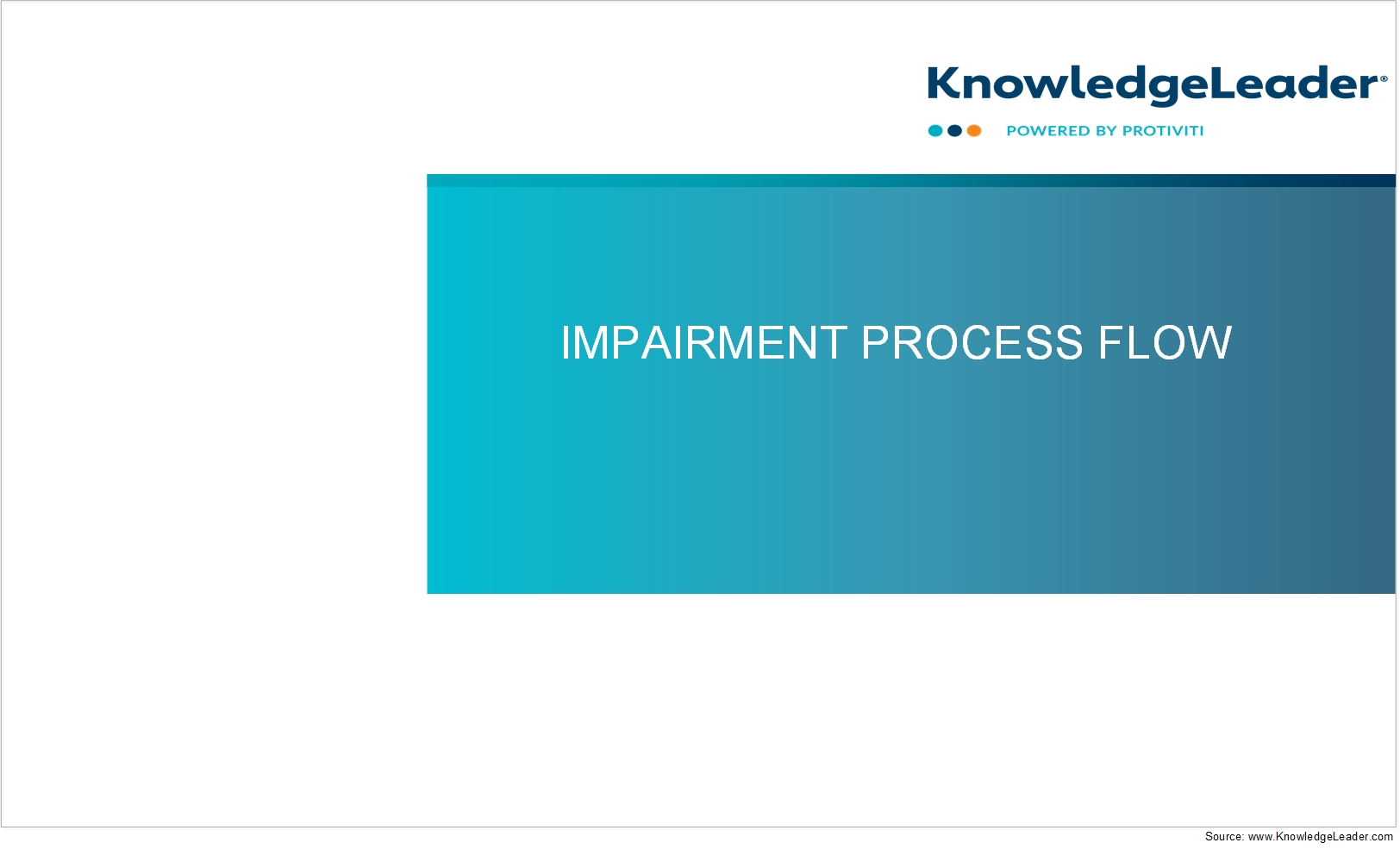 Screenshot of the first page of Impairment Process Flow