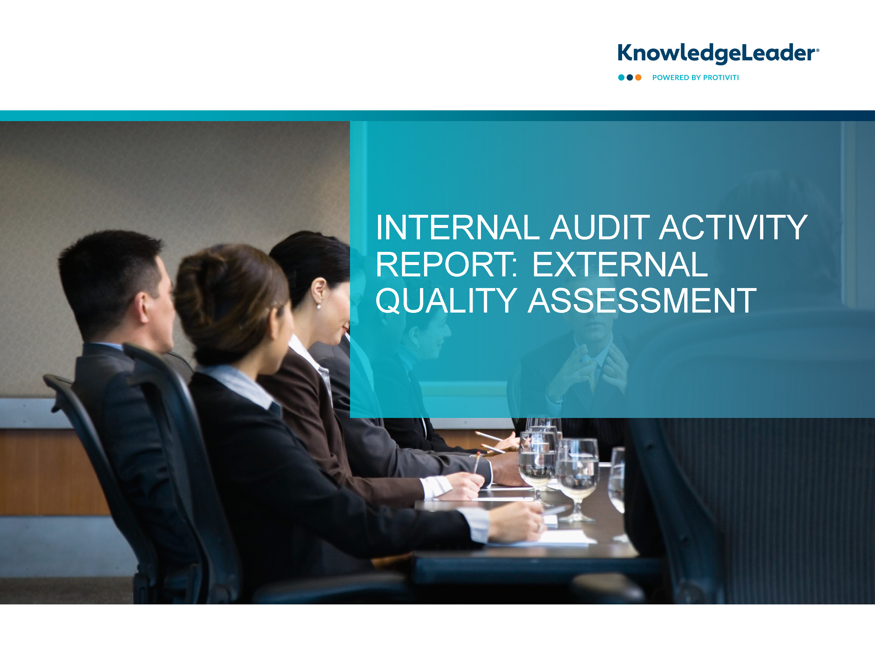 Screenshot of the first page of Internal Audit Activity Report - External Quality Assessment