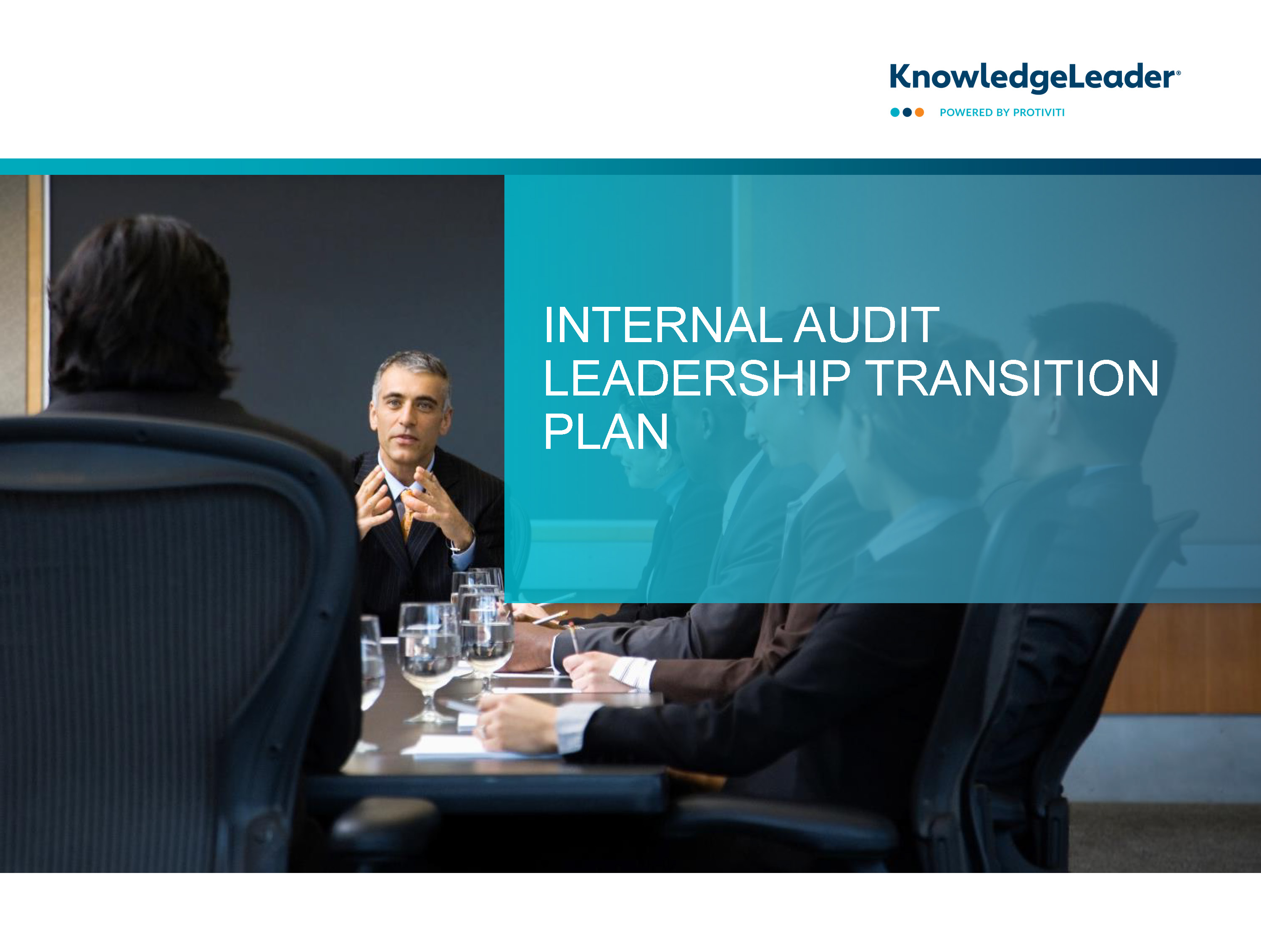 Screenshot of the first page of Internal Audit Leadership Transition Plan Report