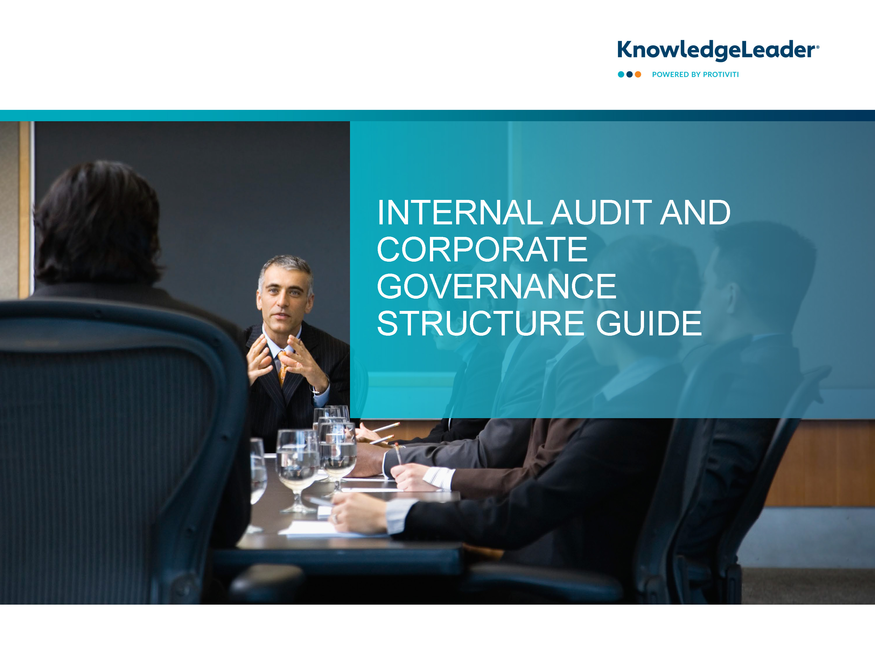 Screenshot of the first page of Internal Audit and Corporate Governance Structure Guide