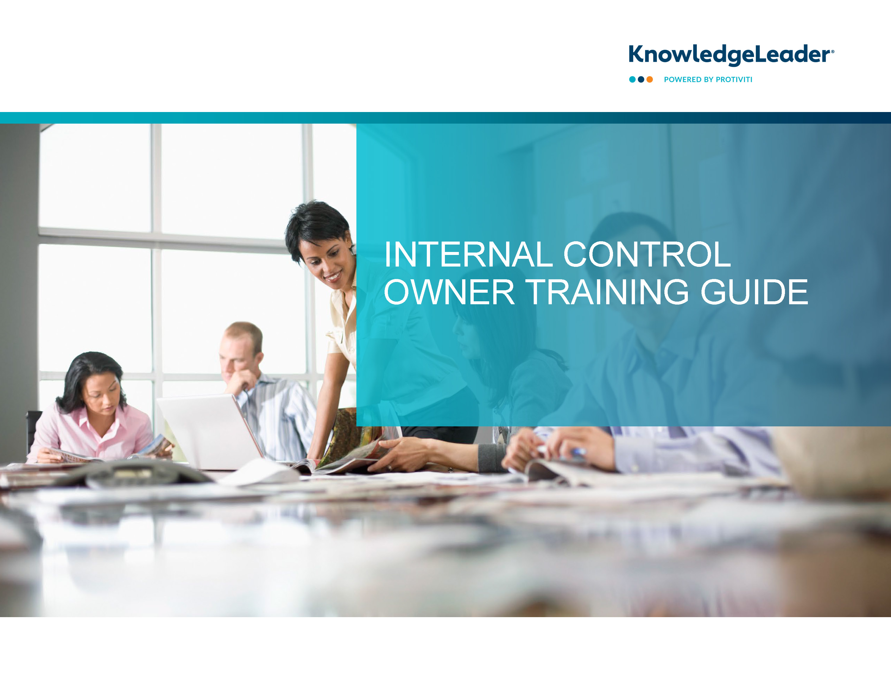Screenshot of the first page of Internal Control Owner Training Guide