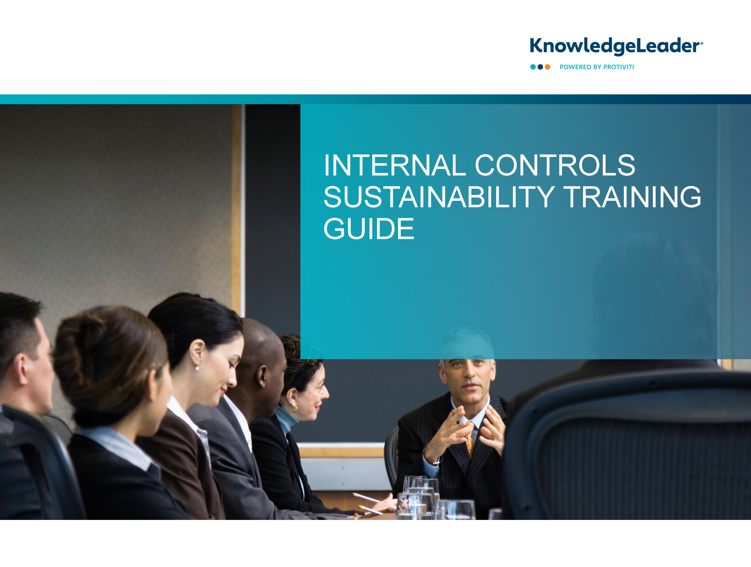 Screenshot of the first page of Internal Controls Sustainability Training Guide