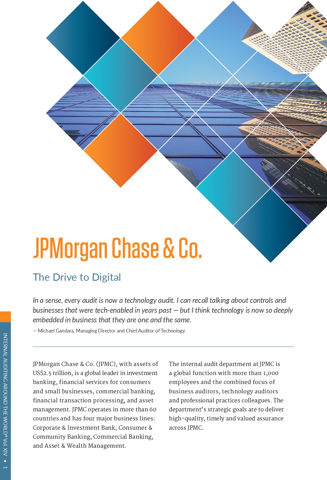 Screenshot of the first page of JPMorgan Chase & Co. - The Drive to Digital