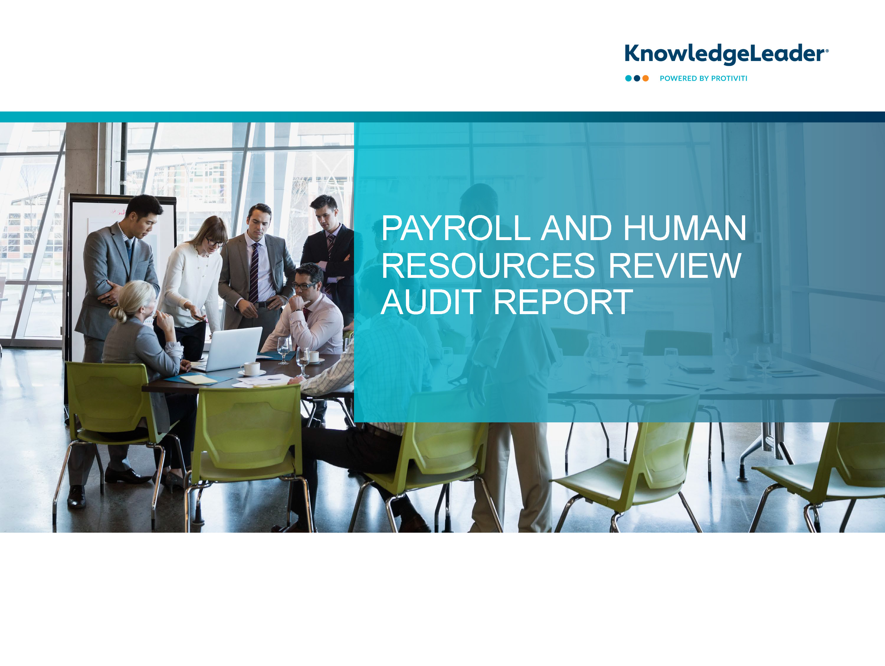 Screenshot of the first page of Payroll and Human Resources Review Audit Report