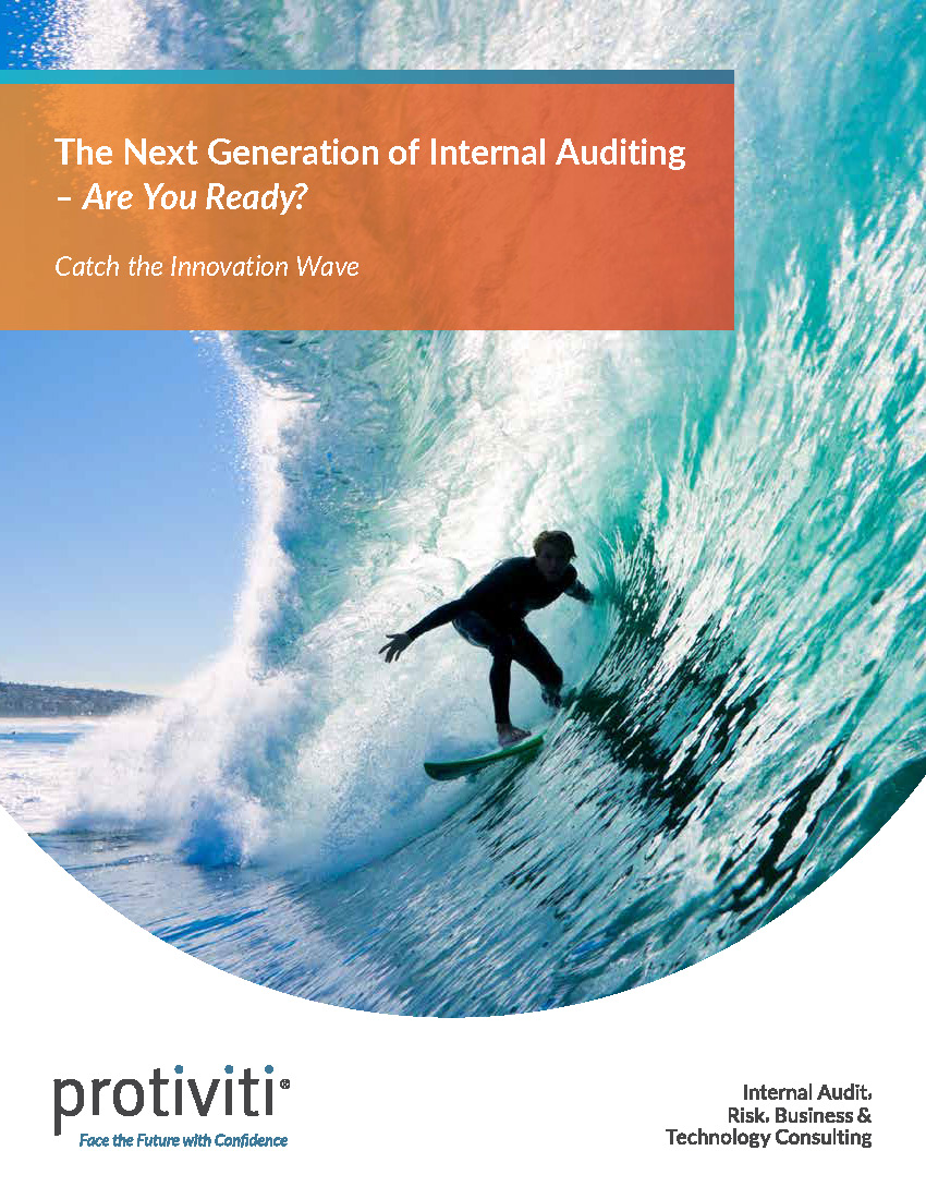 Screenshot of the first page of The Next Generation of Internal Auditing — Are You Ready Catch the Innovation Wave