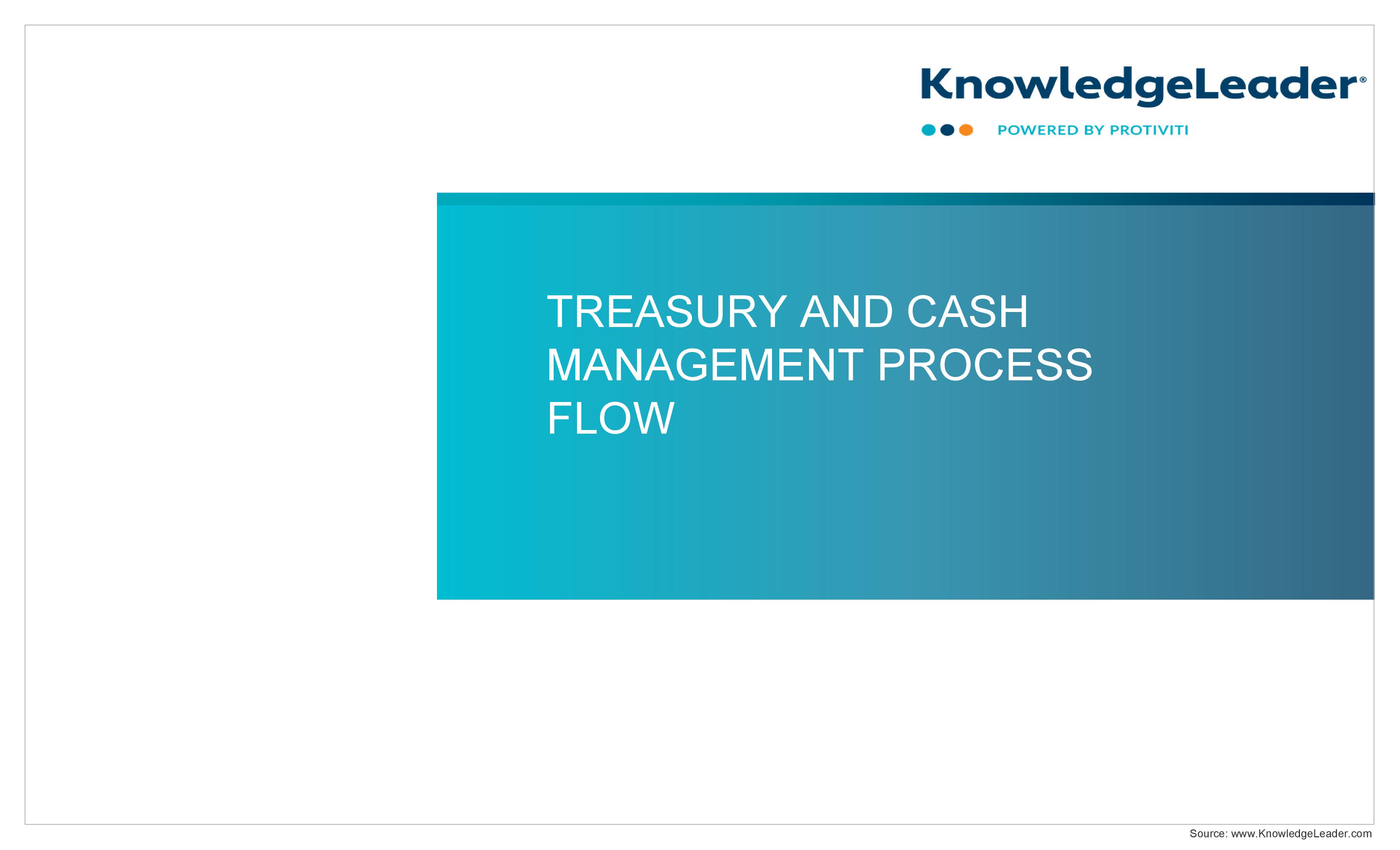 Screenshot of the first page of Treasury and Cash Management Process Flow-page-001
