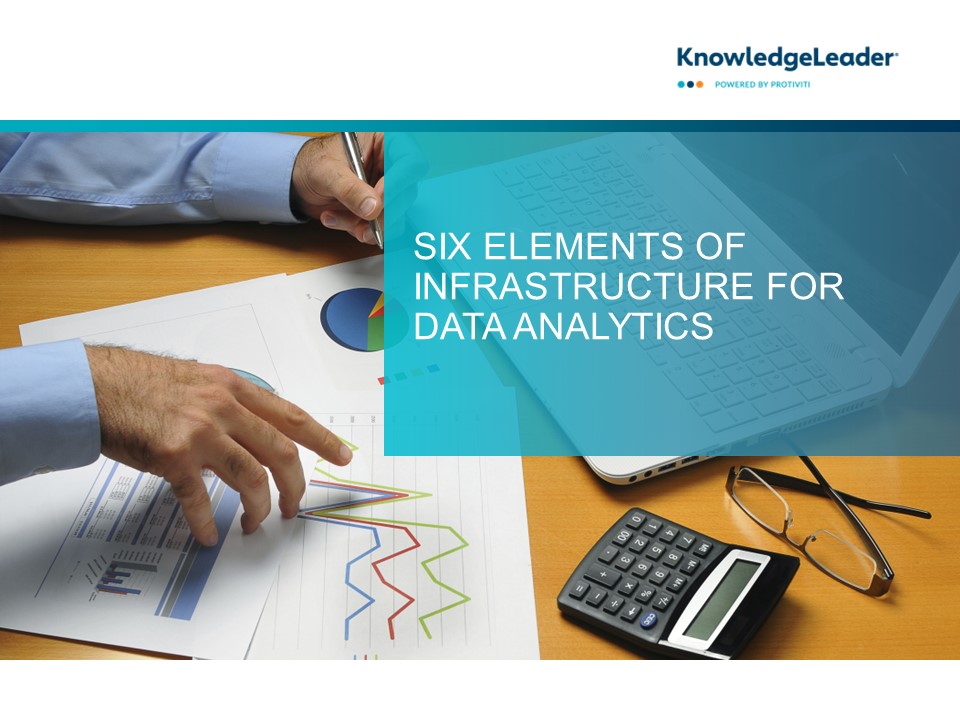 Screenshot of the first page of Six Elements of Infrastructure for Data Analytics