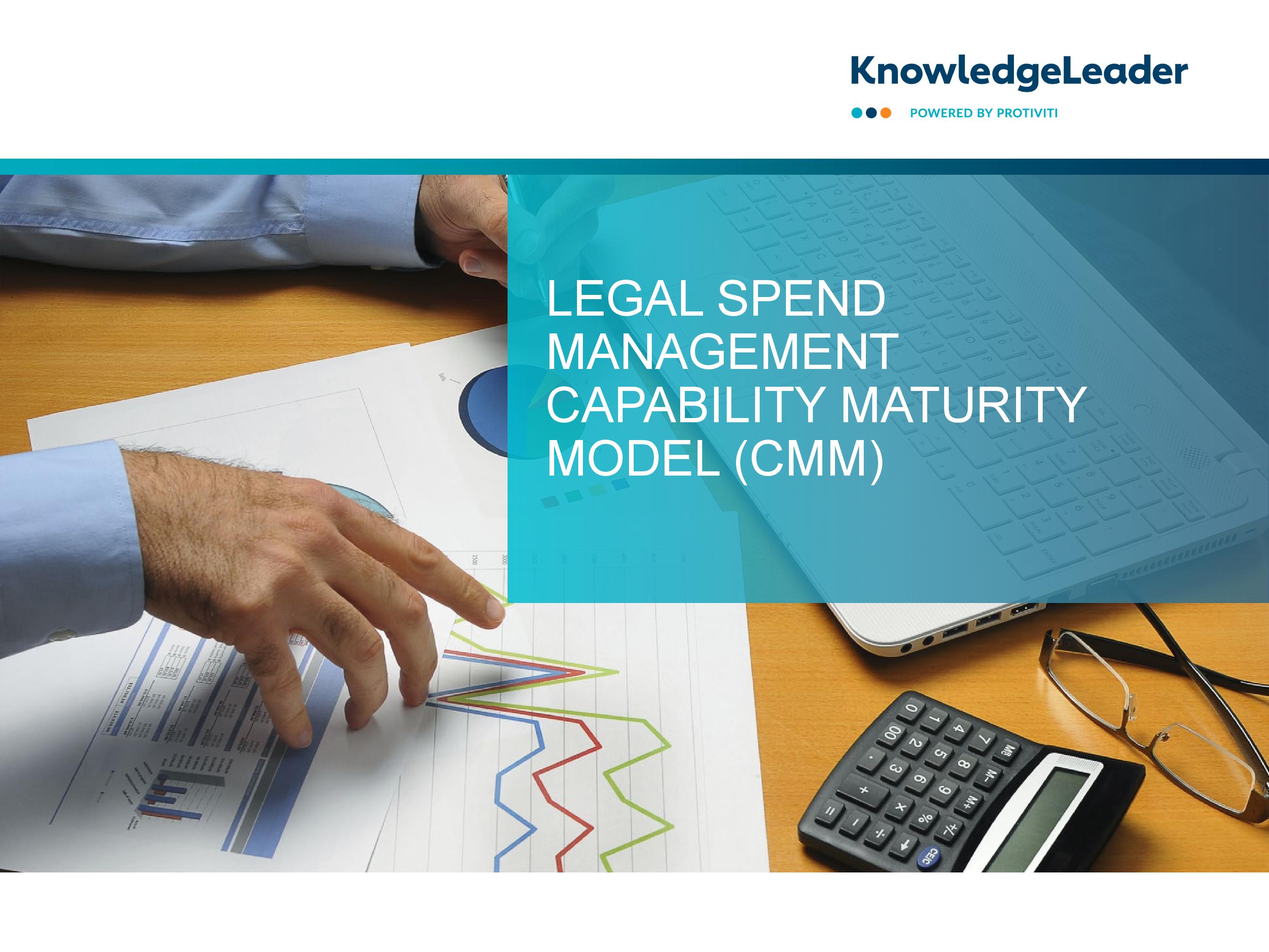 screenshot of the first page of Legal Spend Management Capability Maturity Model (CMM)