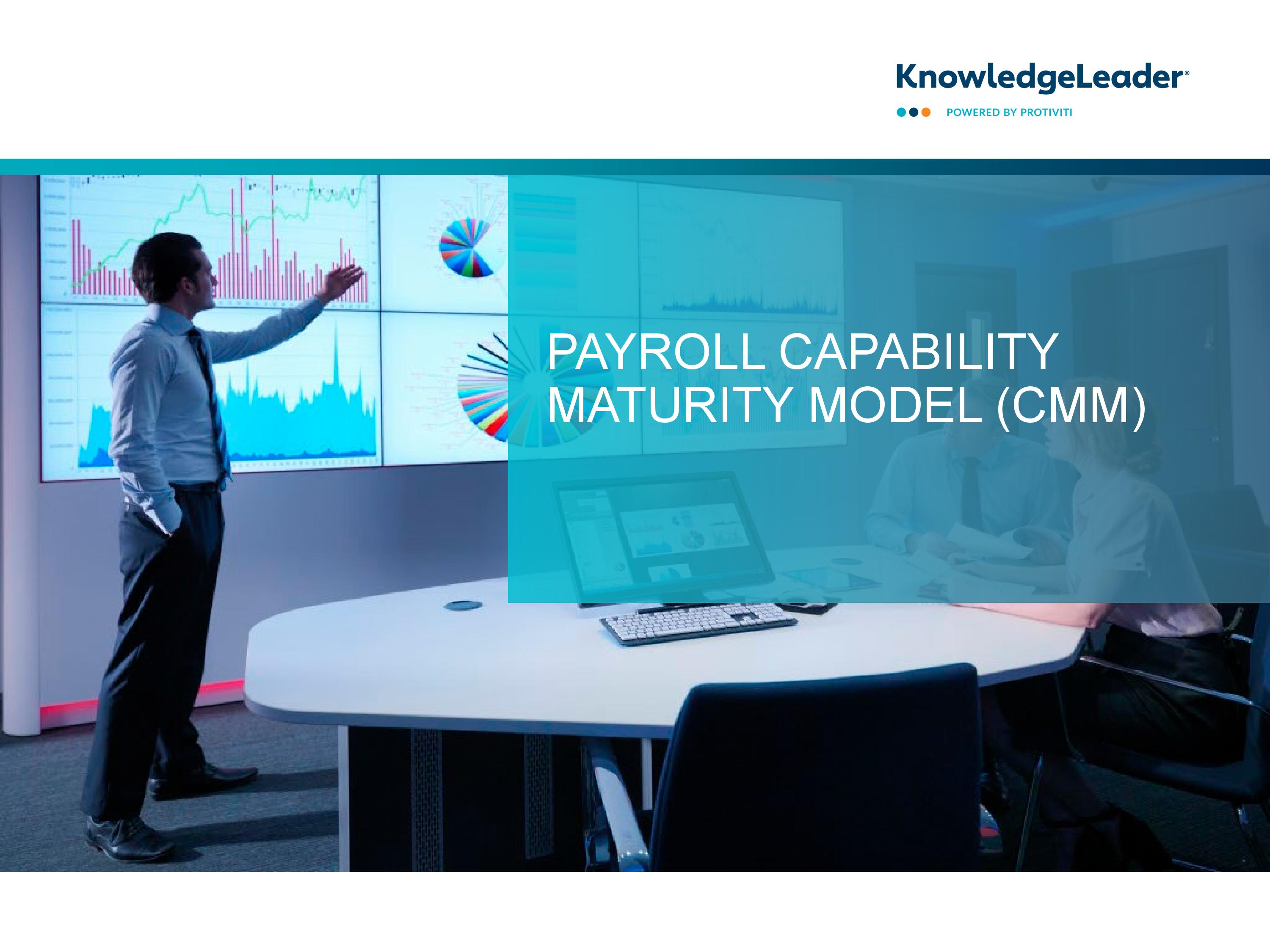 Screenshot of the First Page of Payroll Capability Maturity Model (CMM)