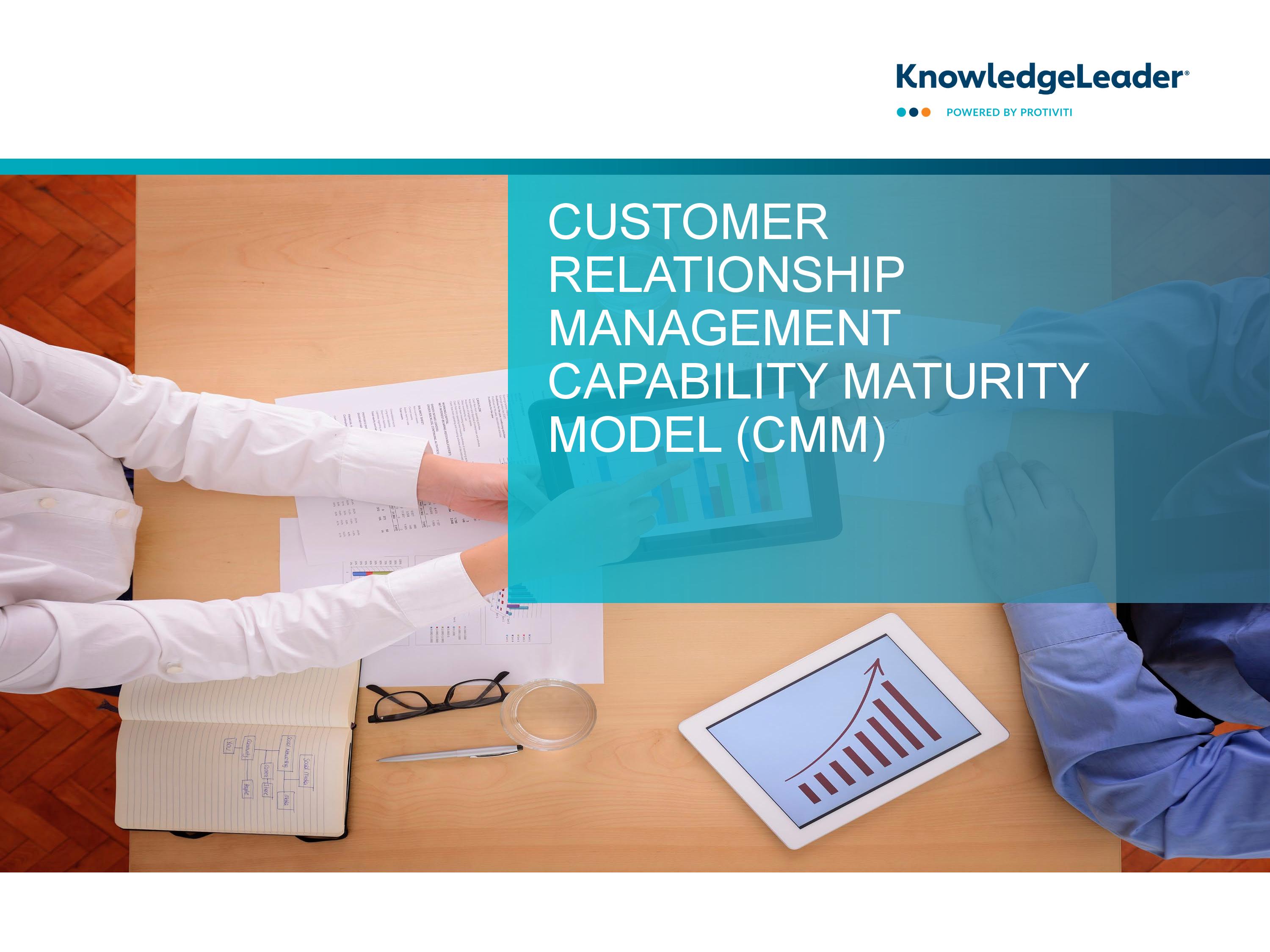 Screenshot of the First Page of Customer Relationship Management Capability Maturity Model (CMM)