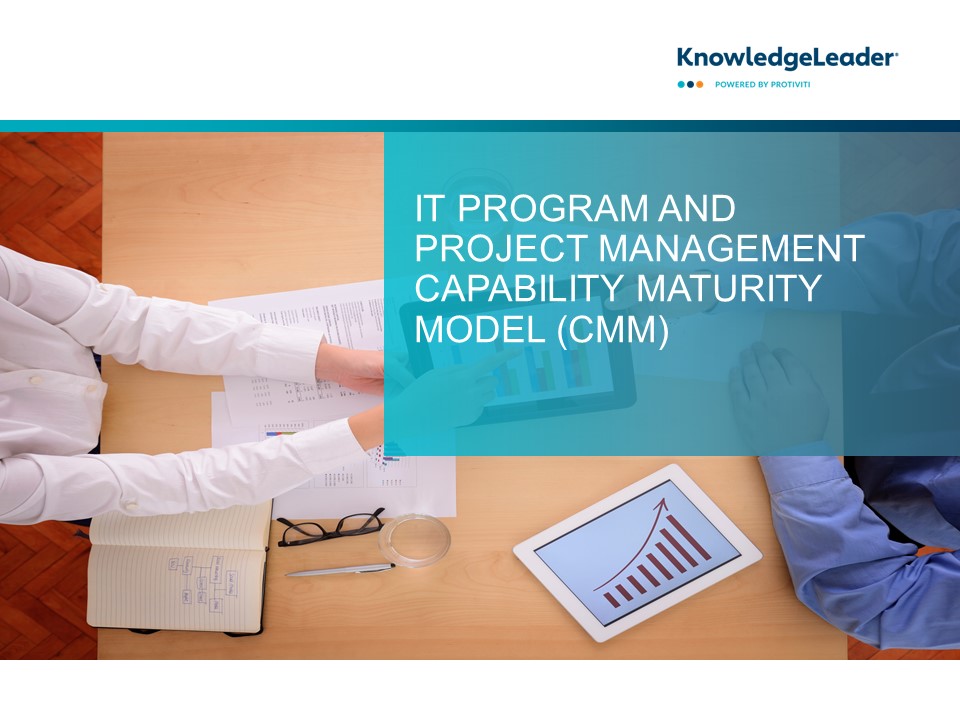 Screenshot of the first page of IT Program and Project Management Capability Maturity Model (CMM)