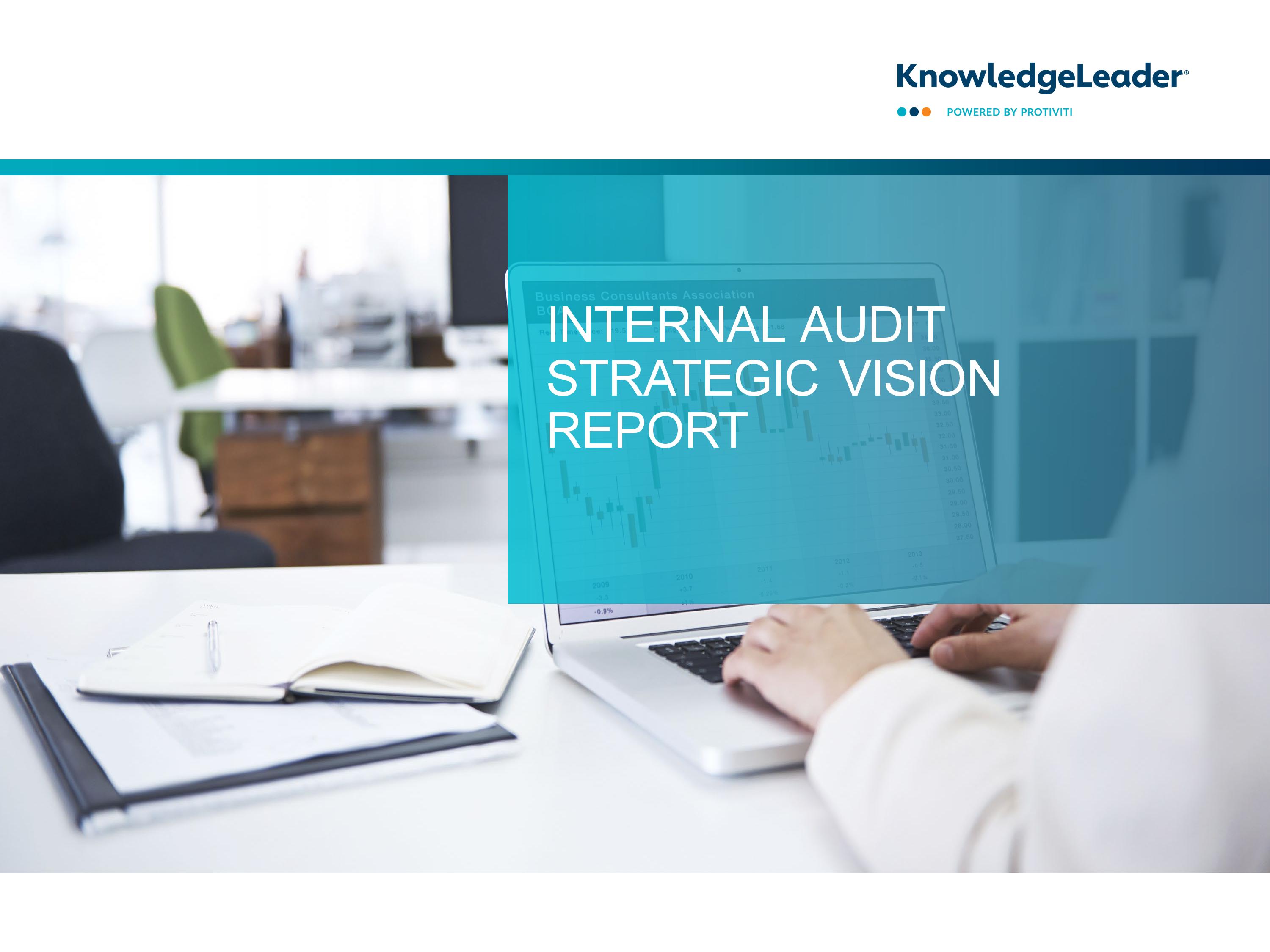 Screenshot of the First Page of Internal Audit Strategic Vision Report