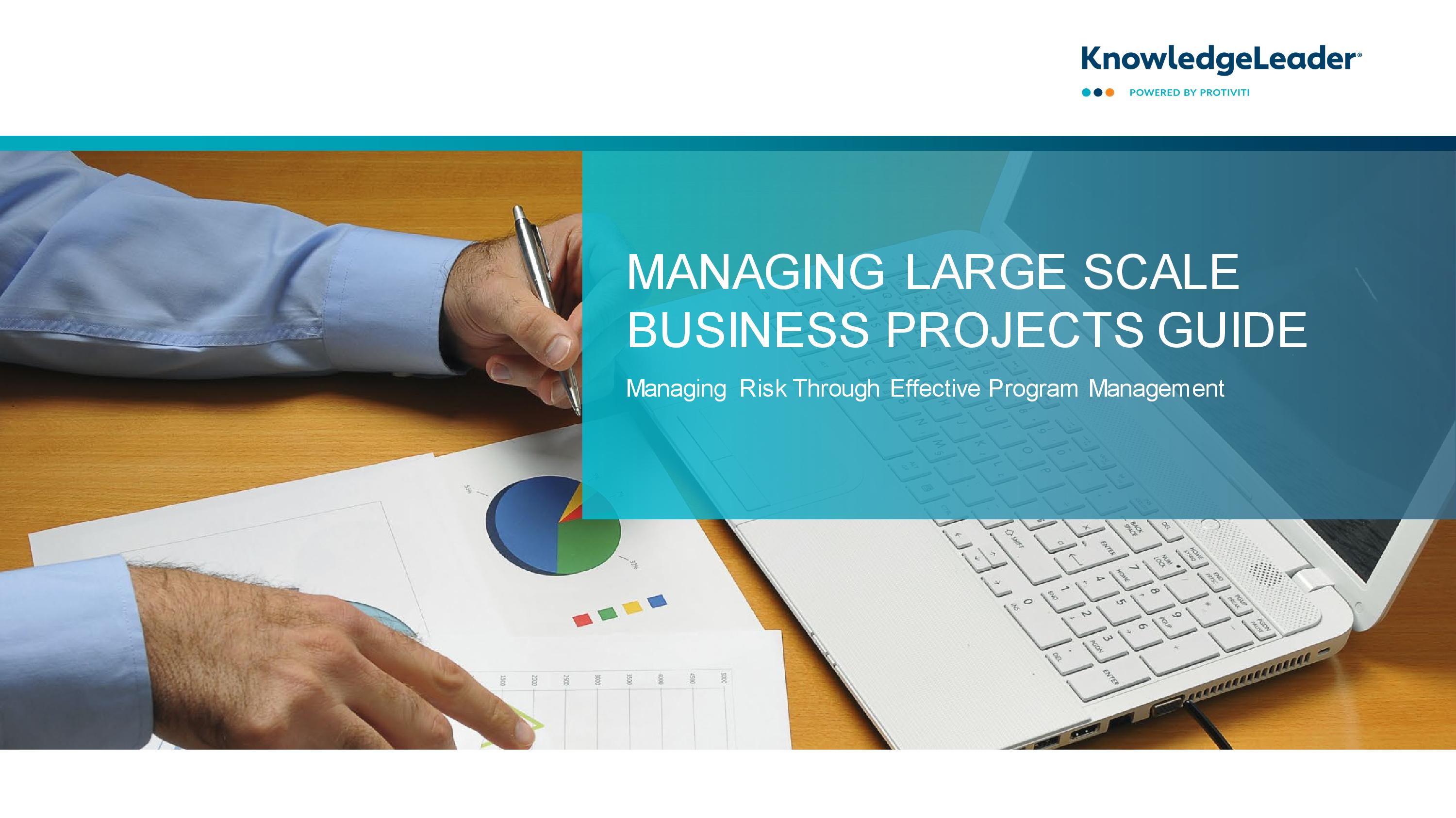screenshot of the first page of Managing Large Scale Business Projects Guide