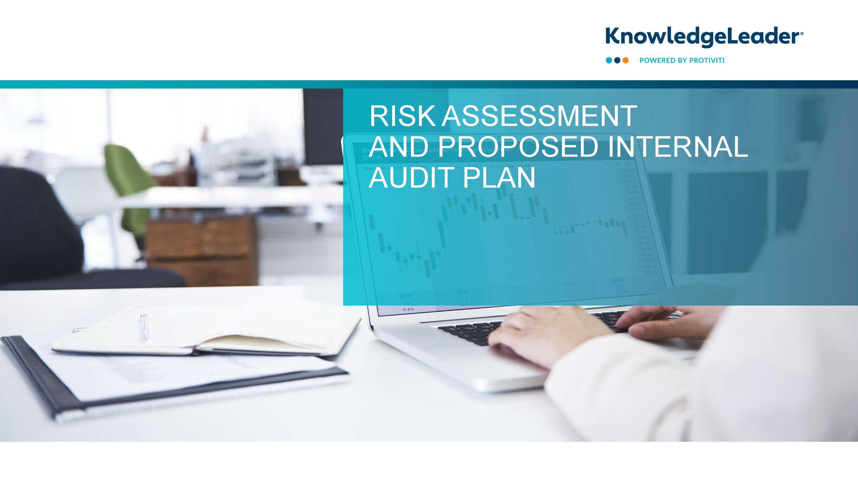 screenshot of the first page of Risk Assessment and Proposed Internal Audit Plan