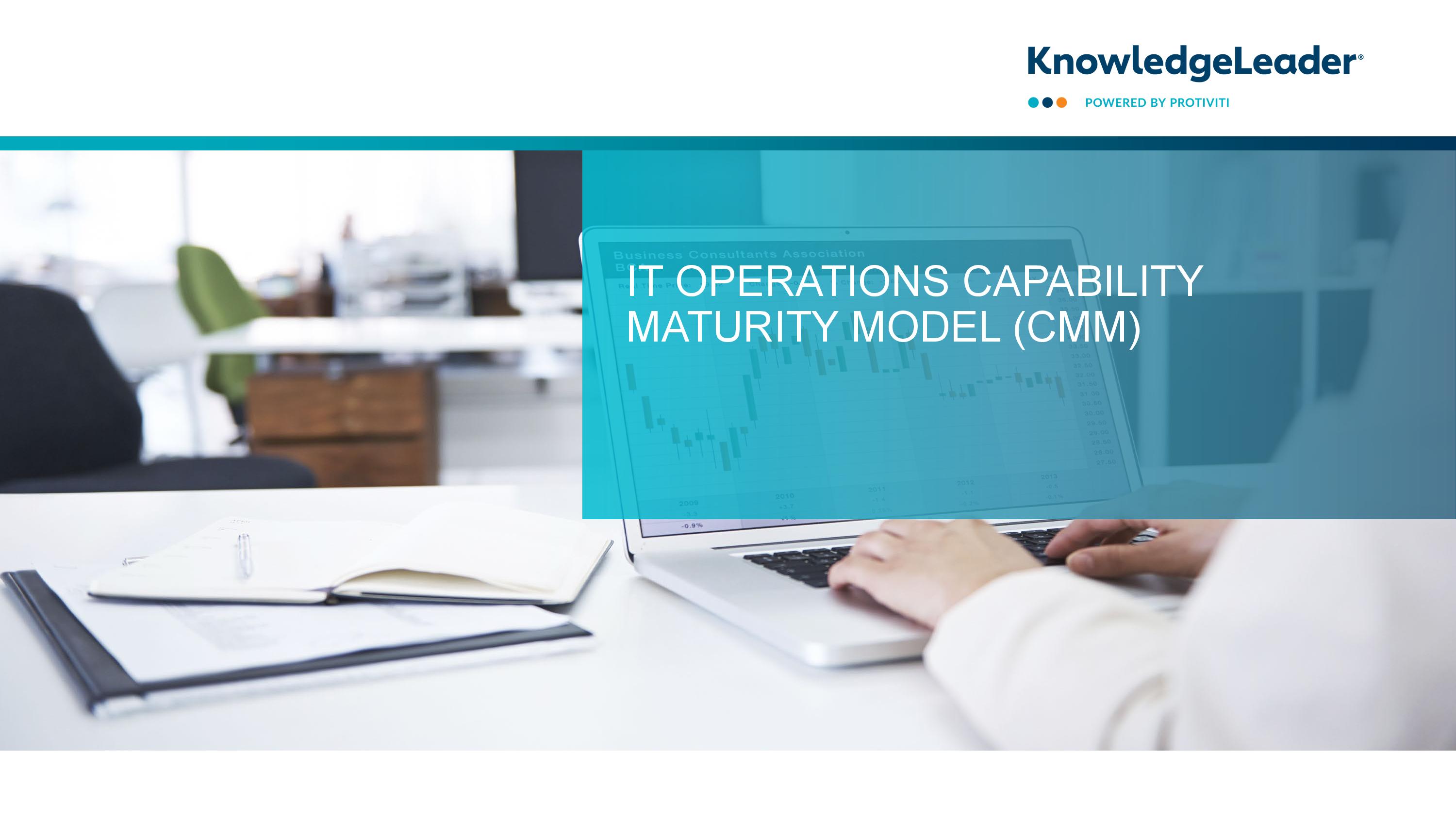 screenshot of the first page of IT Operations Capability Maturity Model (CMM)