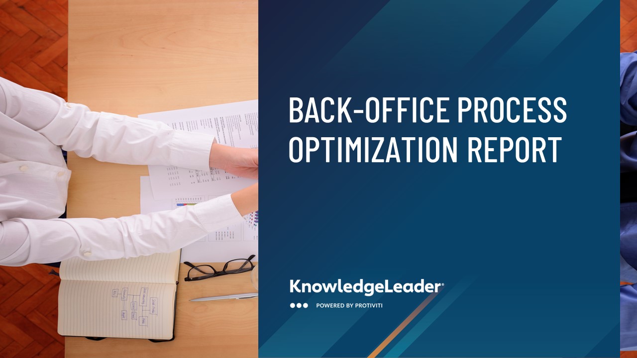 Screenshot of the first page of Back-Office Process Optimization Report