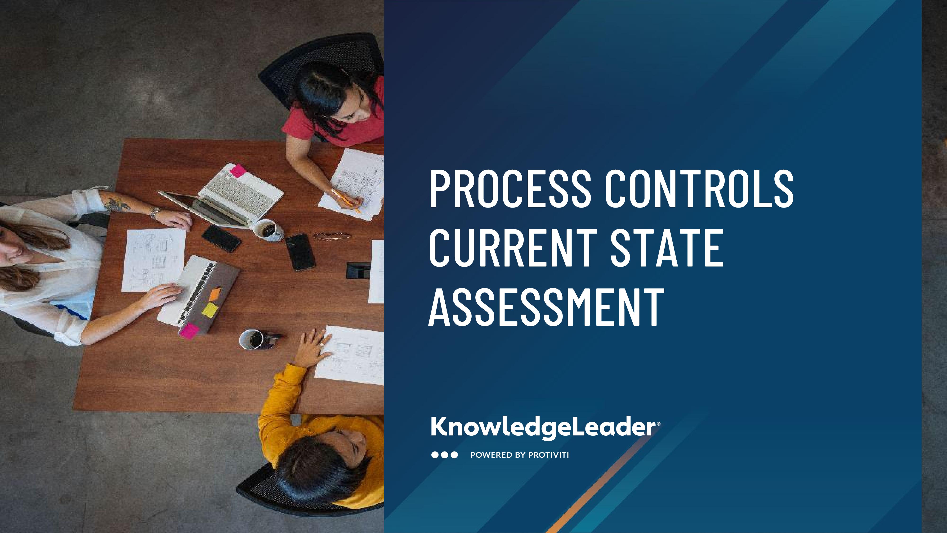 screenshot of the first page of Process Controls Current State Assessment
