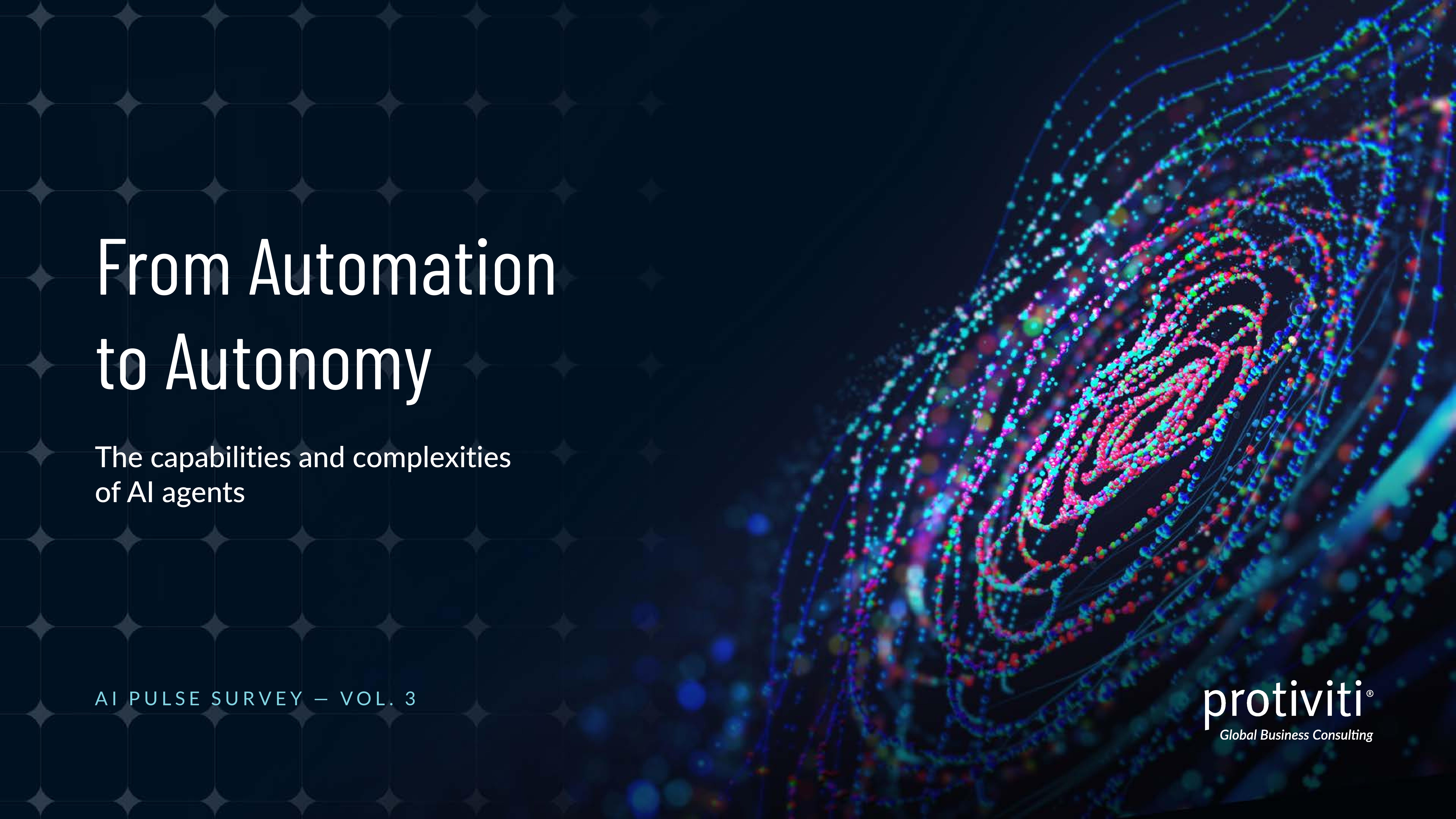 screenshot of the first page of AI Pulse Survey, Vol. 3 From Automation to Autonomy – The Capabilities and Complexity of AI Agents