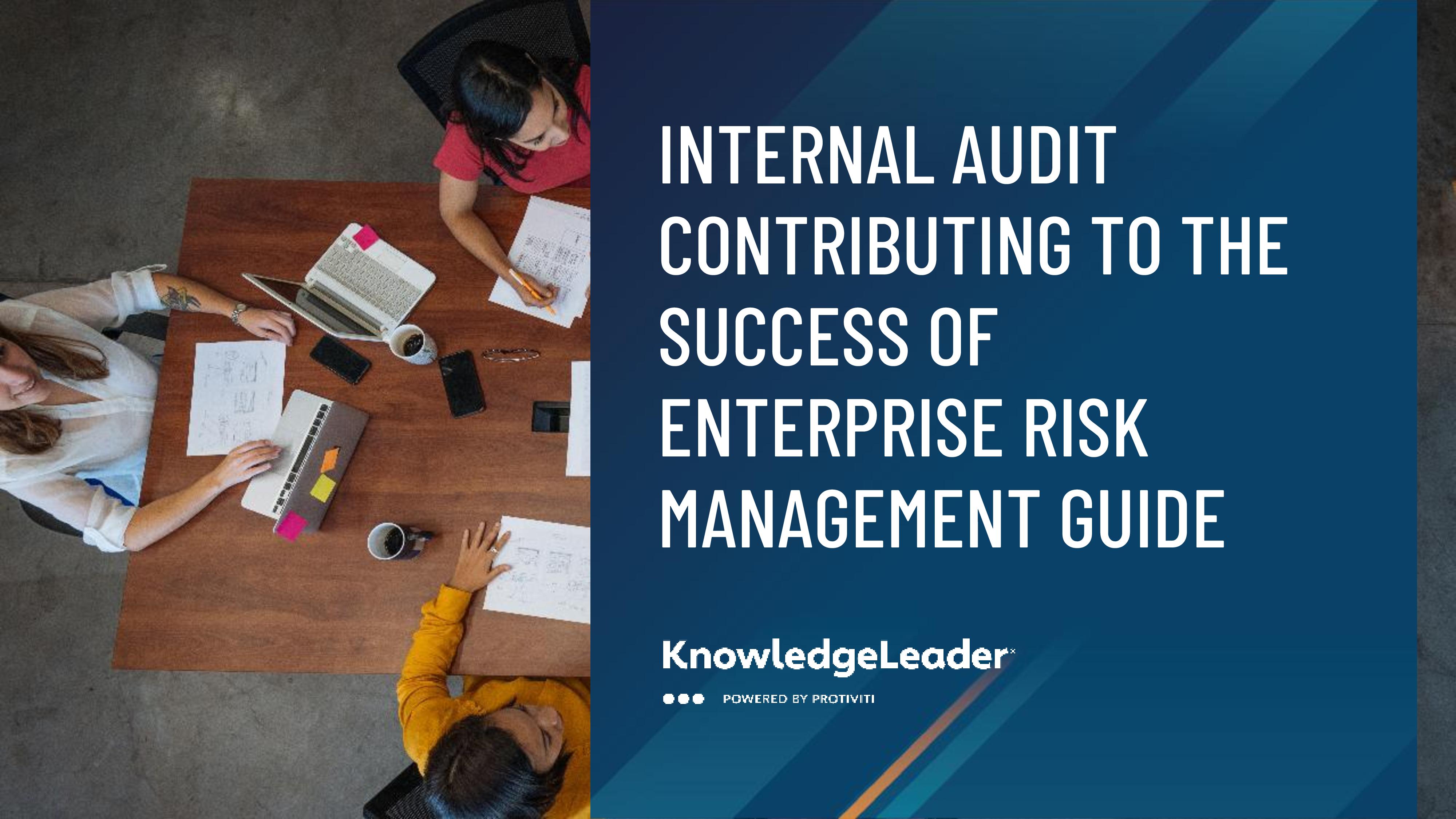 Screenshot of the first page of Internal Audit Contributing to the Success of Enterprise Risk Management Guide