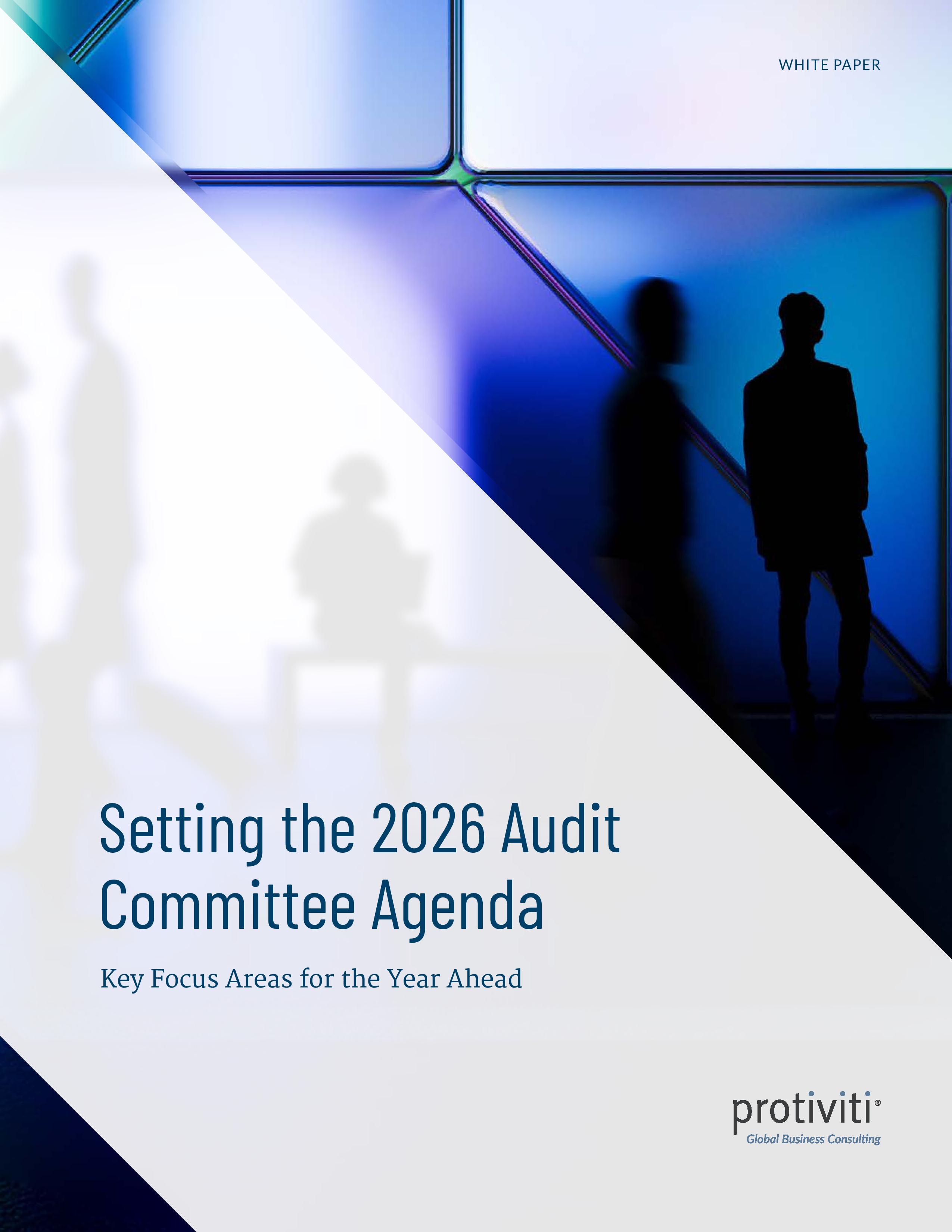 screenshot of the first page of Setting the 2026 Audit Committee Agenda