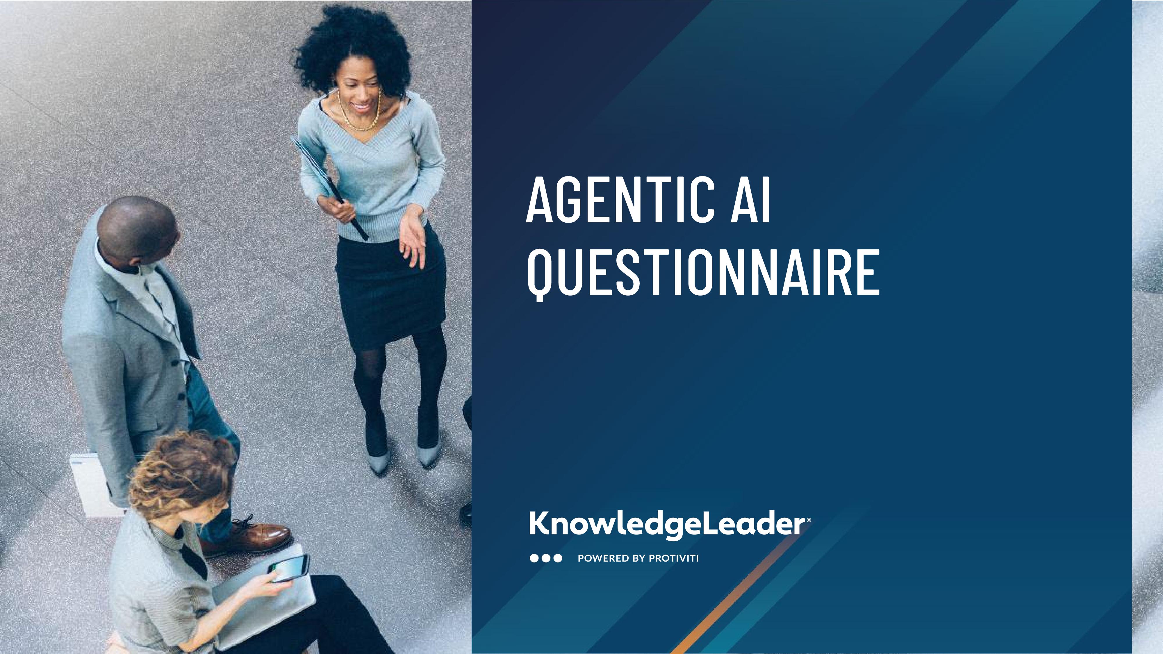 screenshot of the first page of Agentic AI Questionnaire