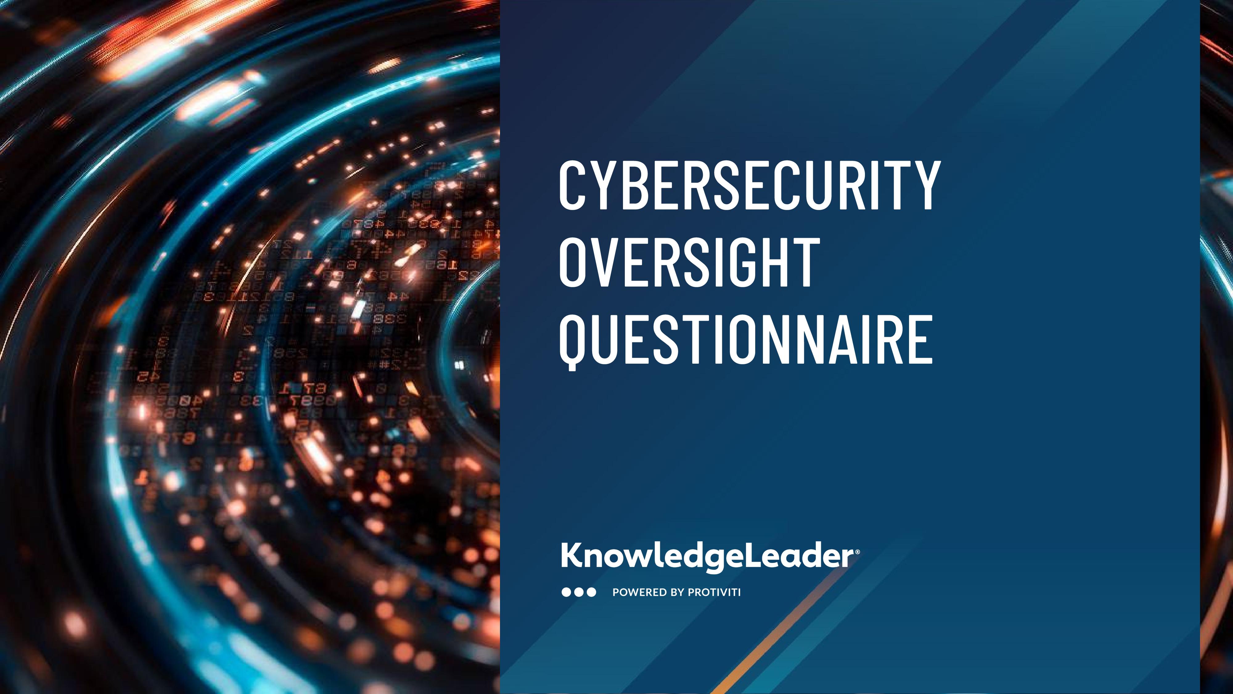 Cybersecurity Oversight Questionnaire
