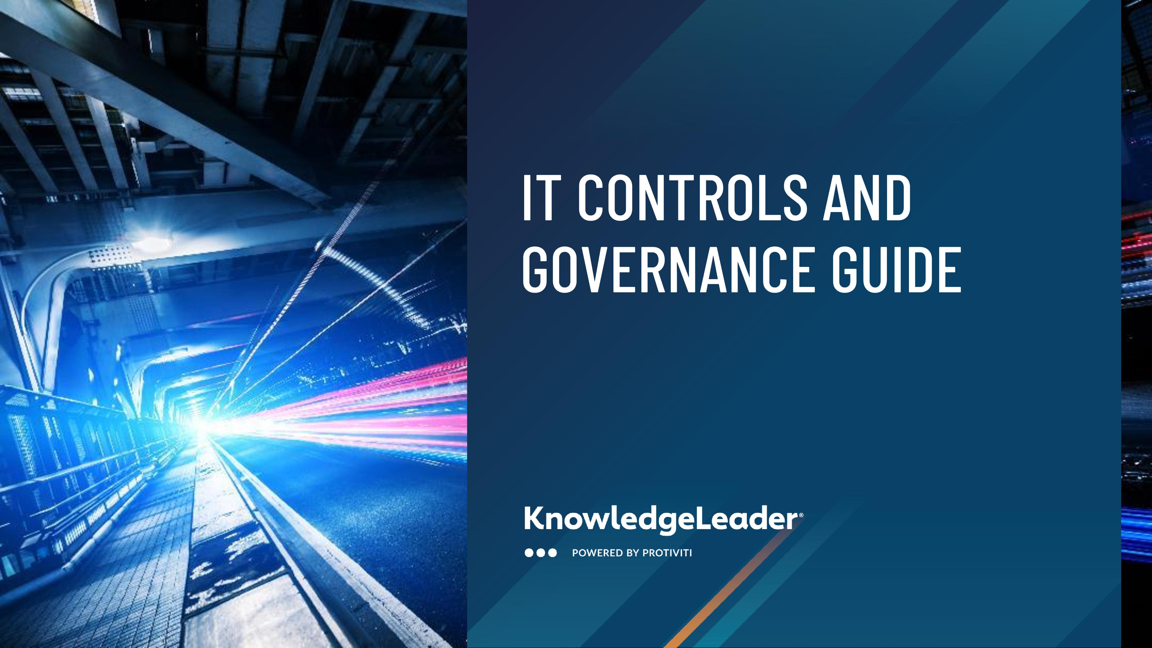 screenshot of the first page of IT Controls and Governance Guide