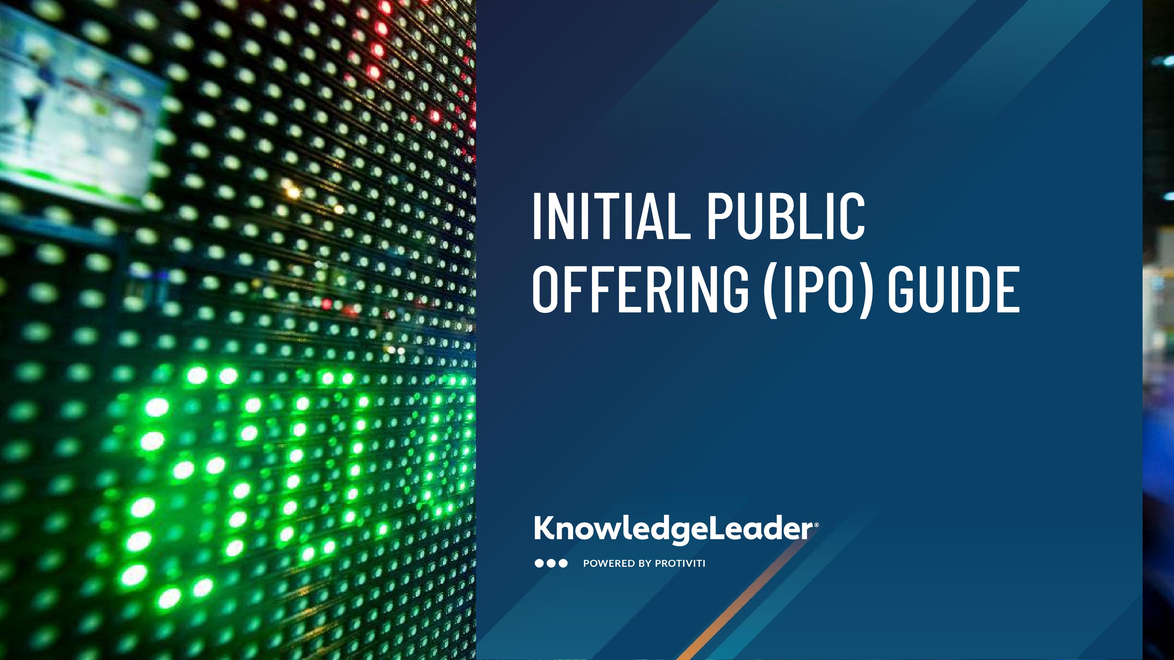 screenshot of the first page of Initial Public Offering (IPO) Guide