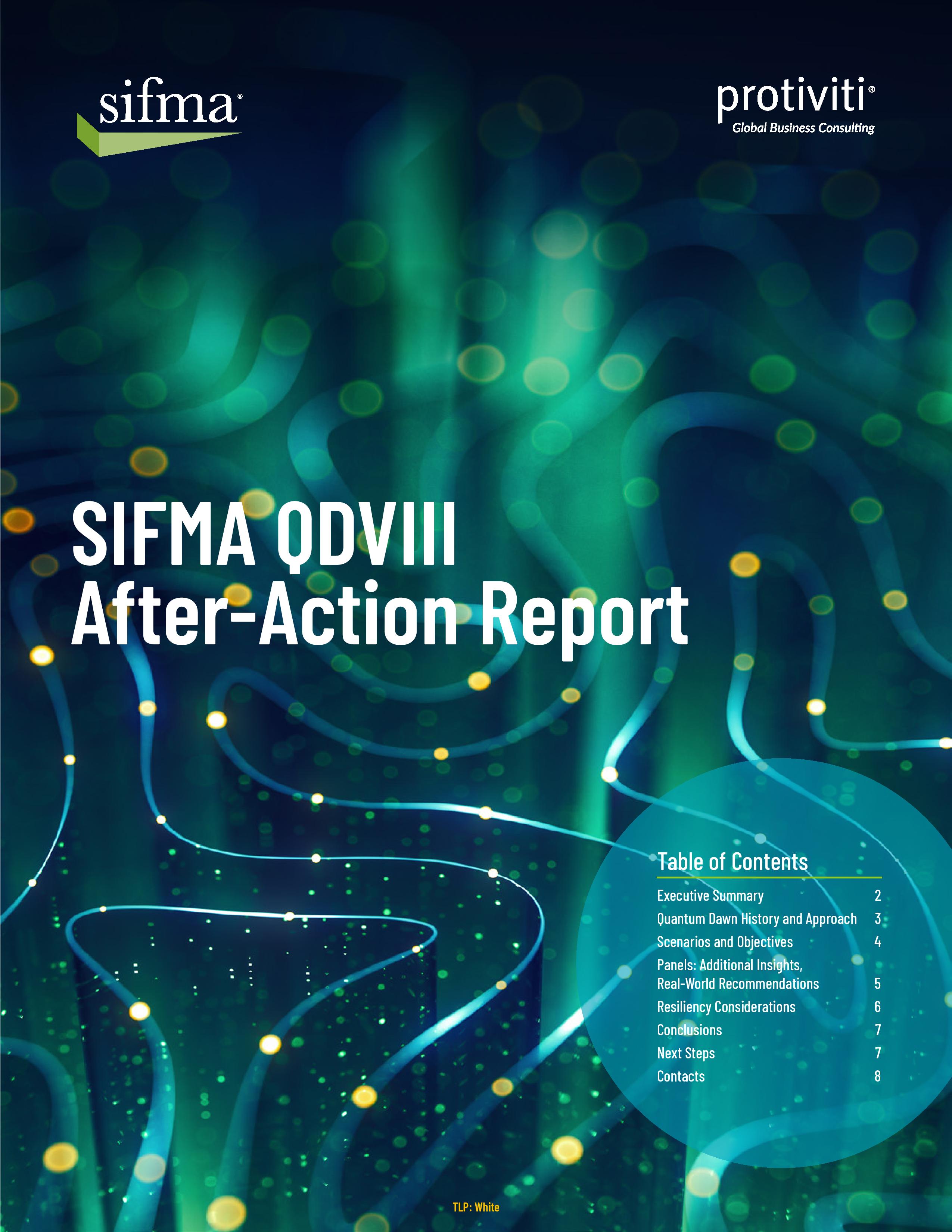 SIFMA’s Quantum Dawn VIII After-Action Report