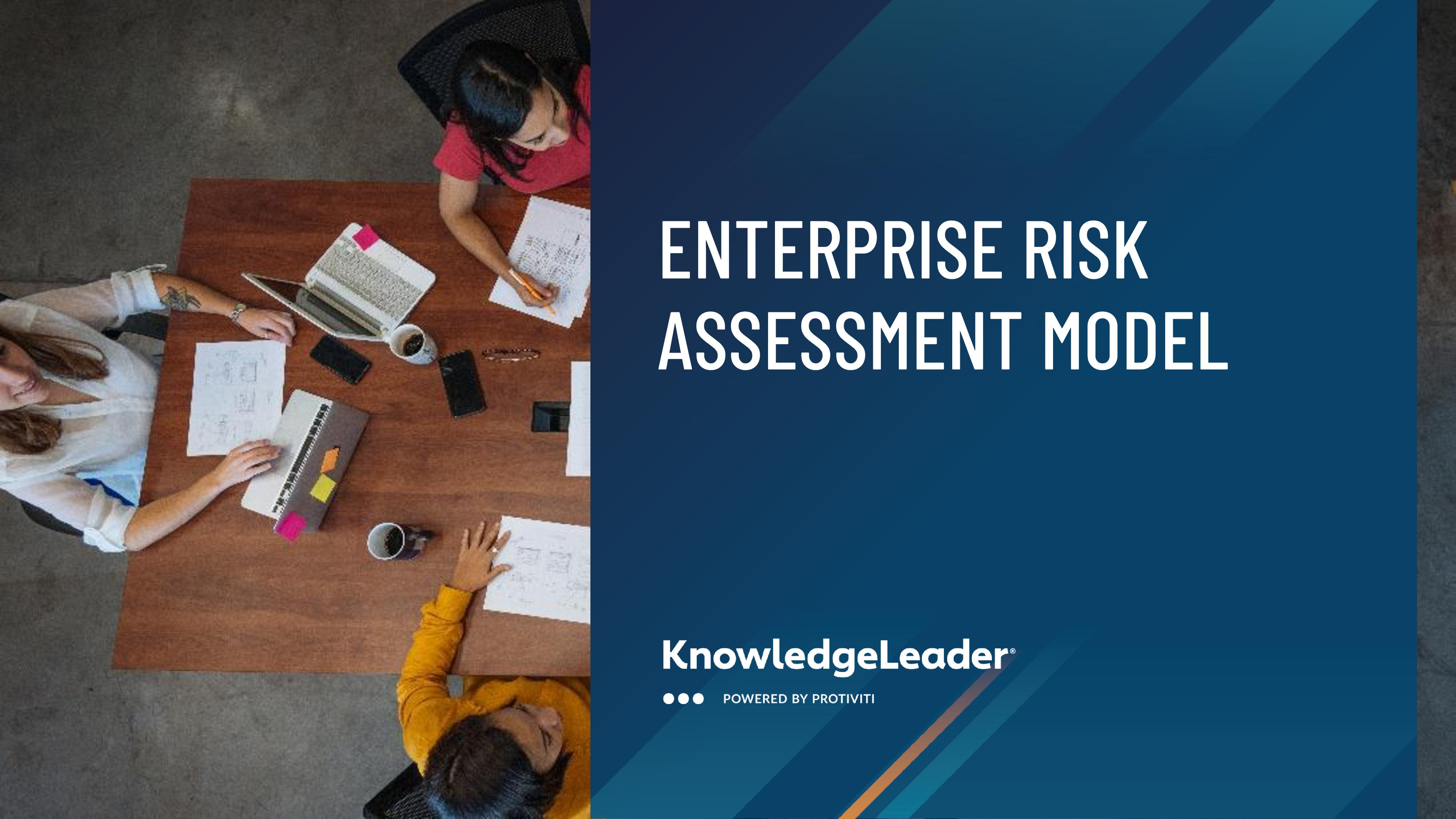 screenshot of the first page of Enterprise Risk Assessment Model