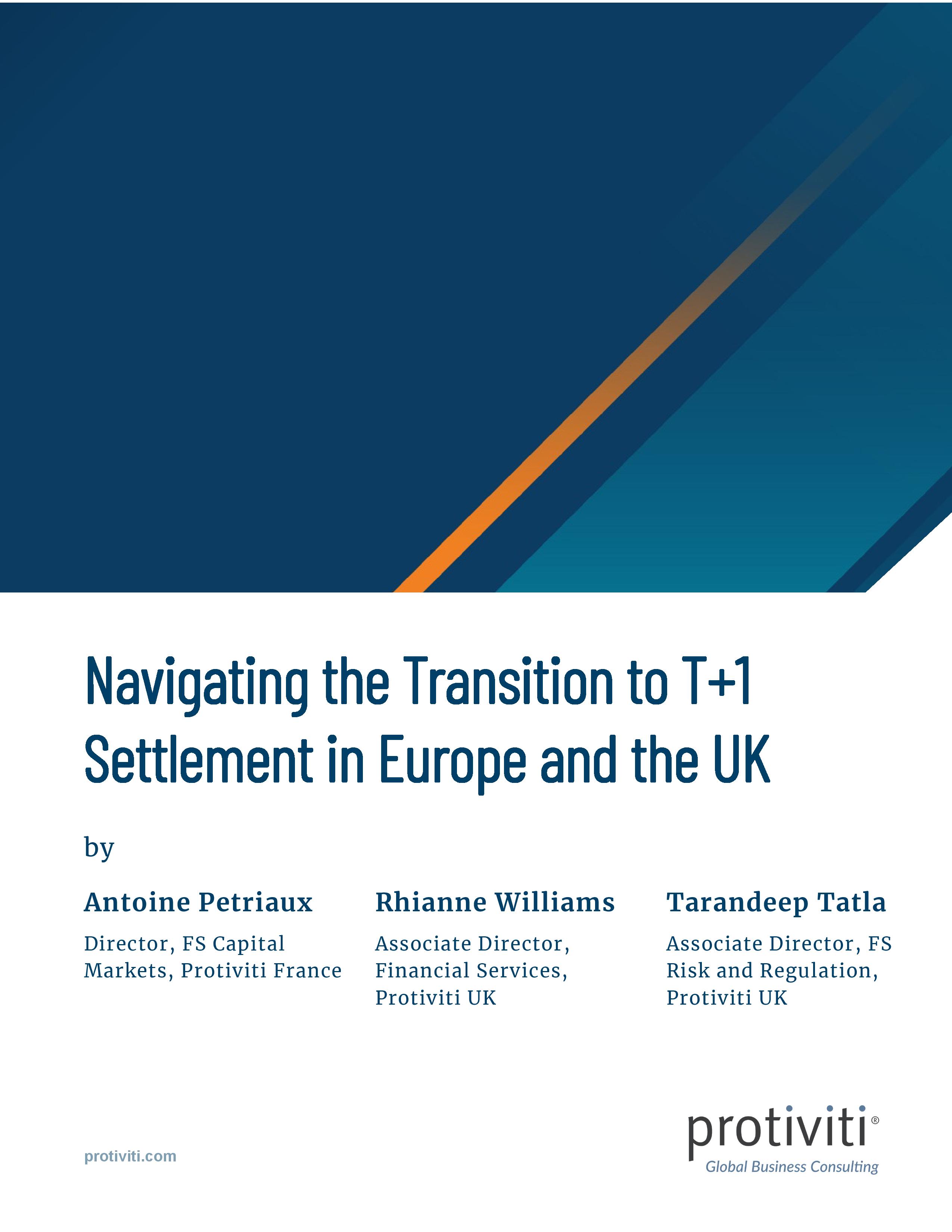 Navigating the Transition to T+1 Settlement in Europe and the UK