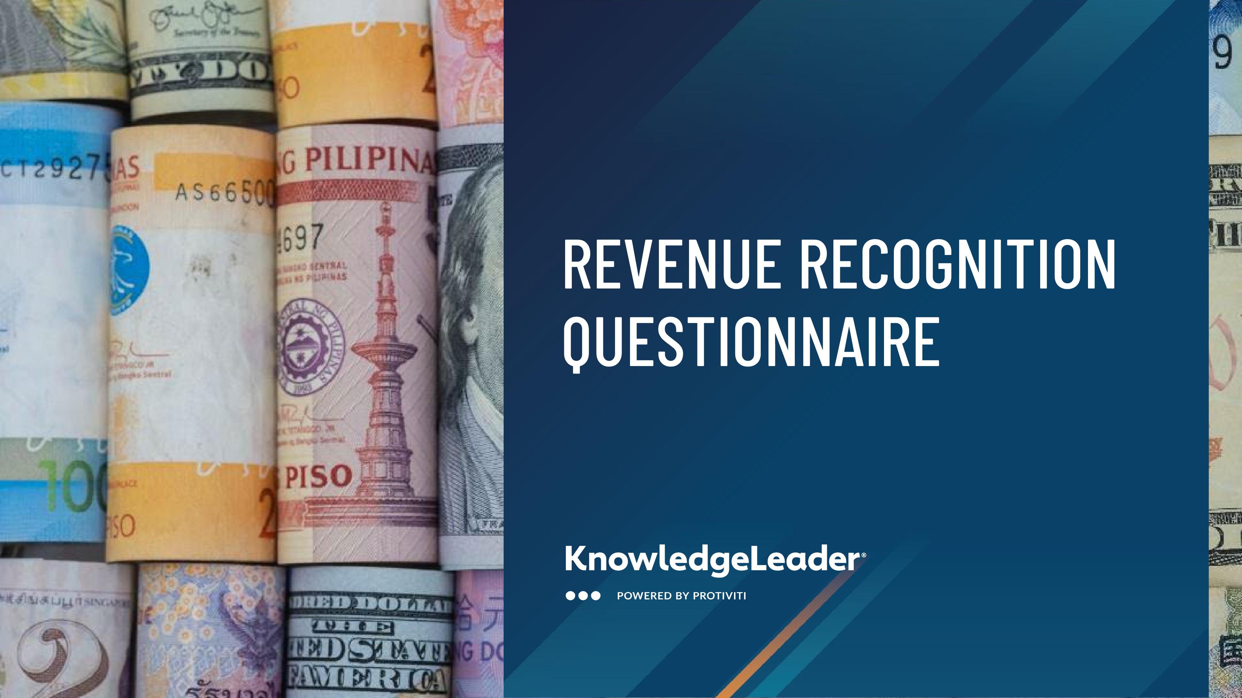 Revenue Recognition Questionnaire