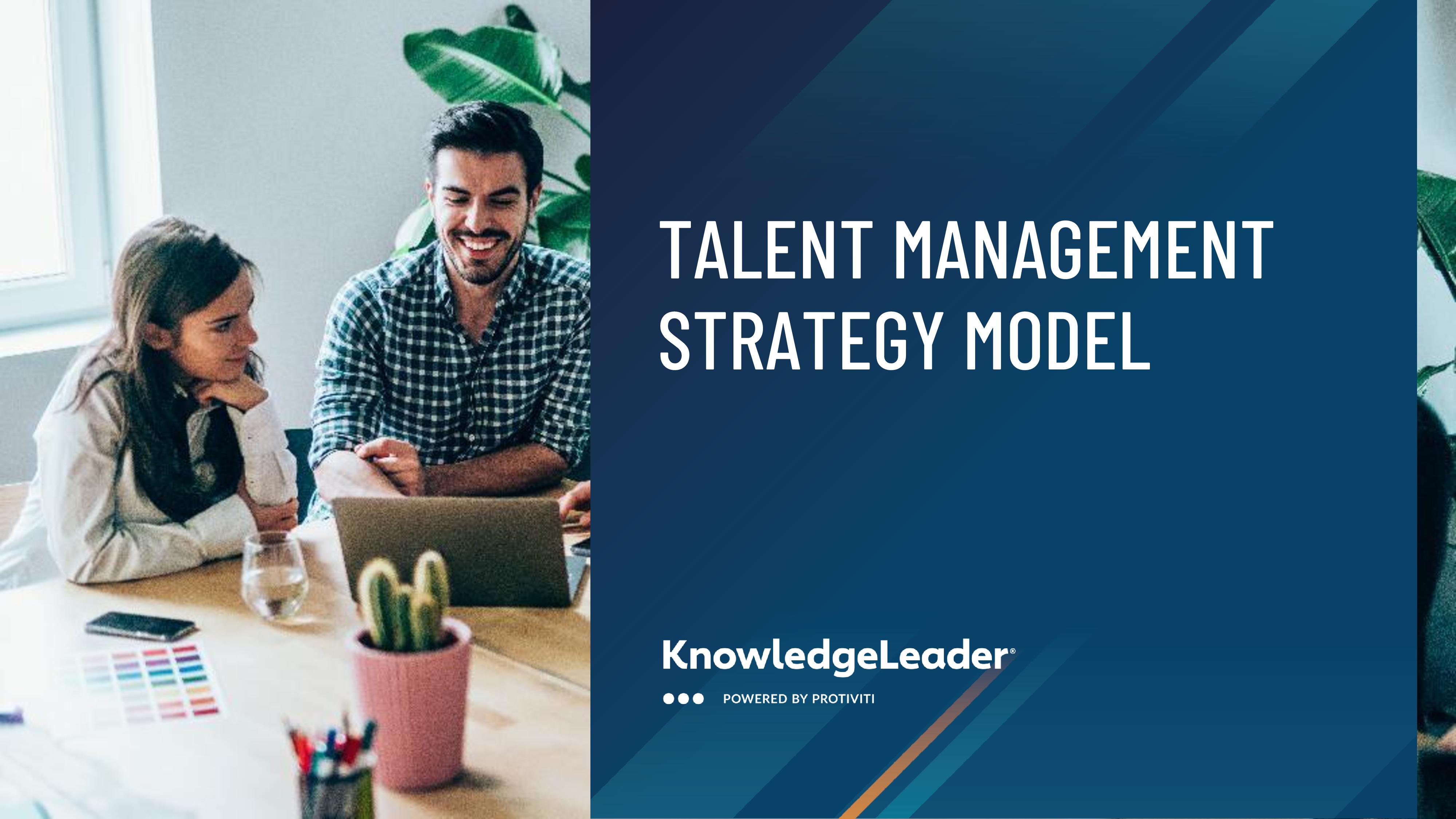 screenshot of the first page of Talent Management Strategy Model 