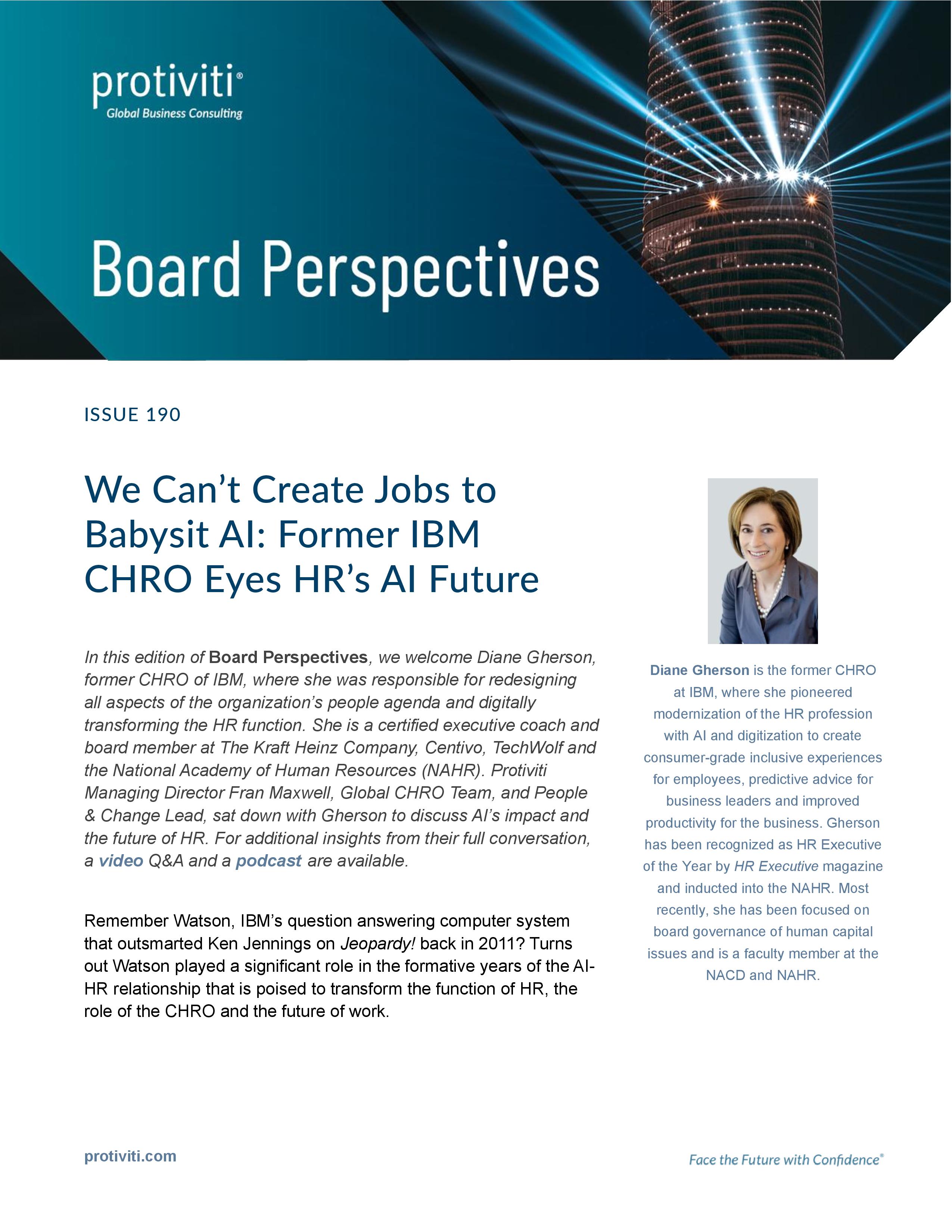 We Can’t Create Jobs to Babysit AI Former IBM CHRO Eyes HR’s AI Future