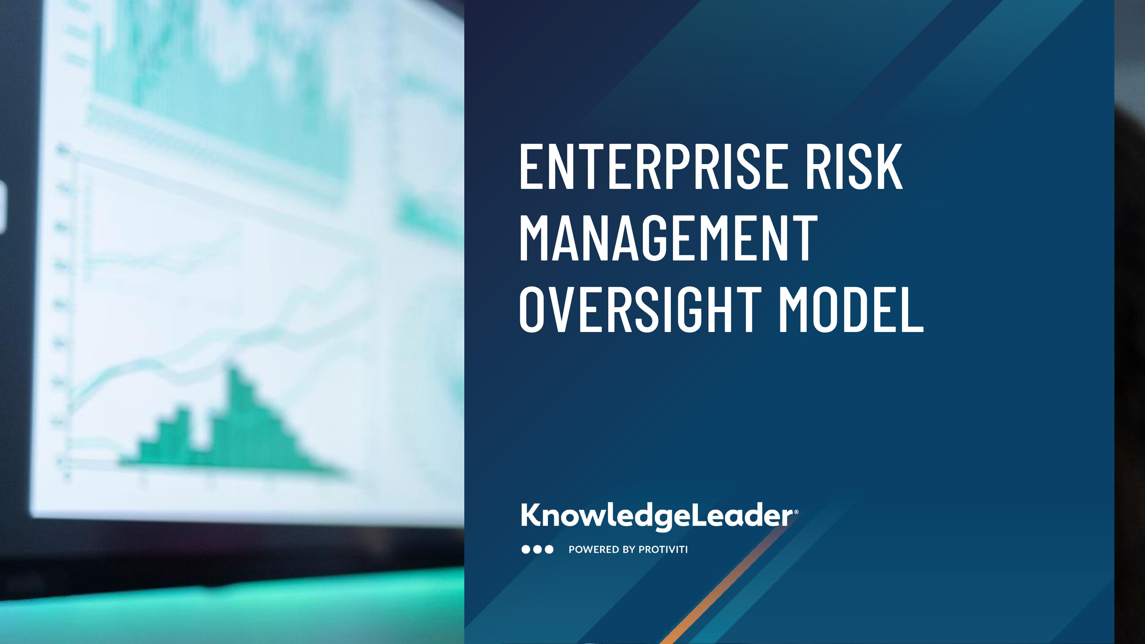 screenshot of the first page of Enterprise Risk Management: Oversight Model 