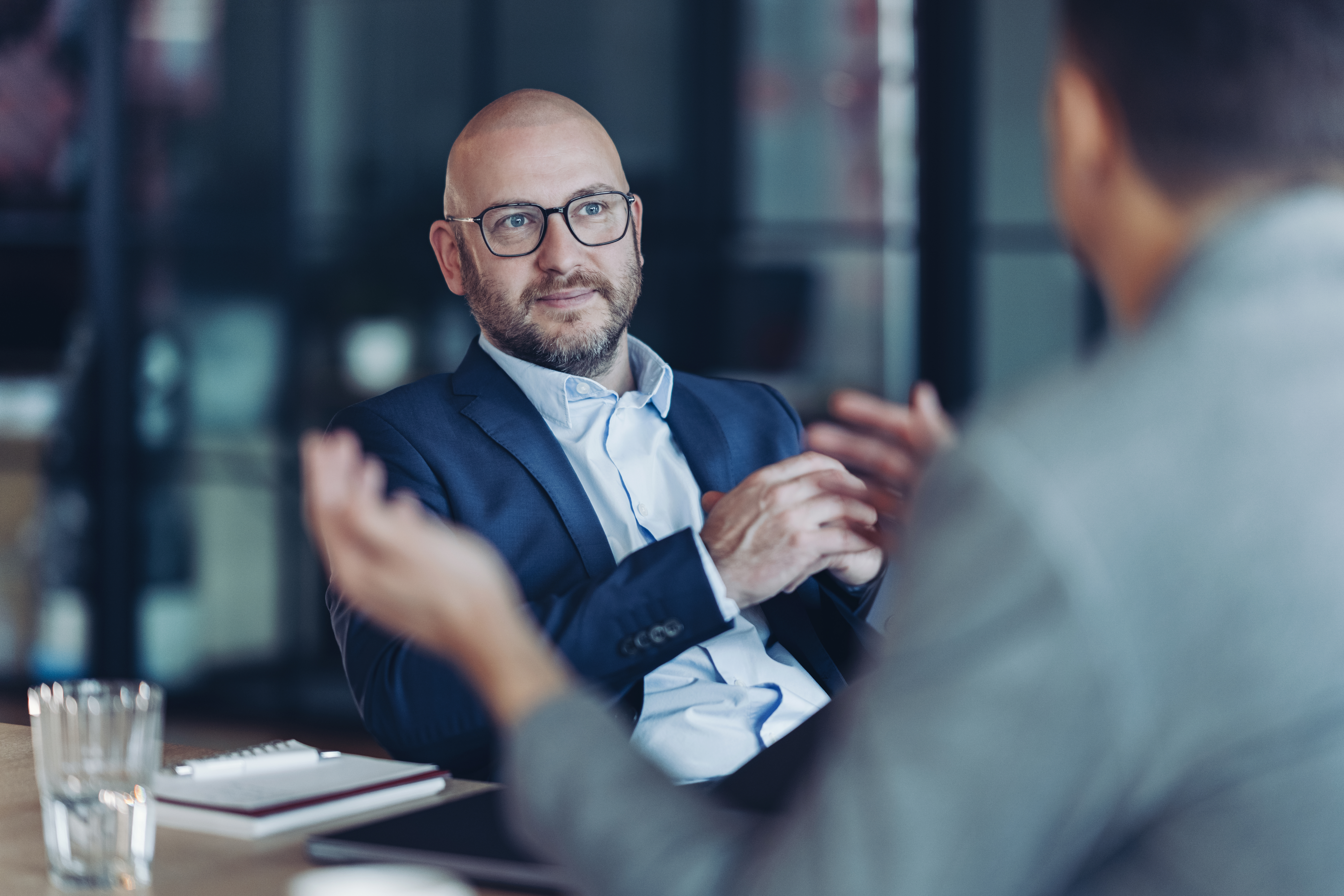 Business Conversation Taking Place in the Workplace