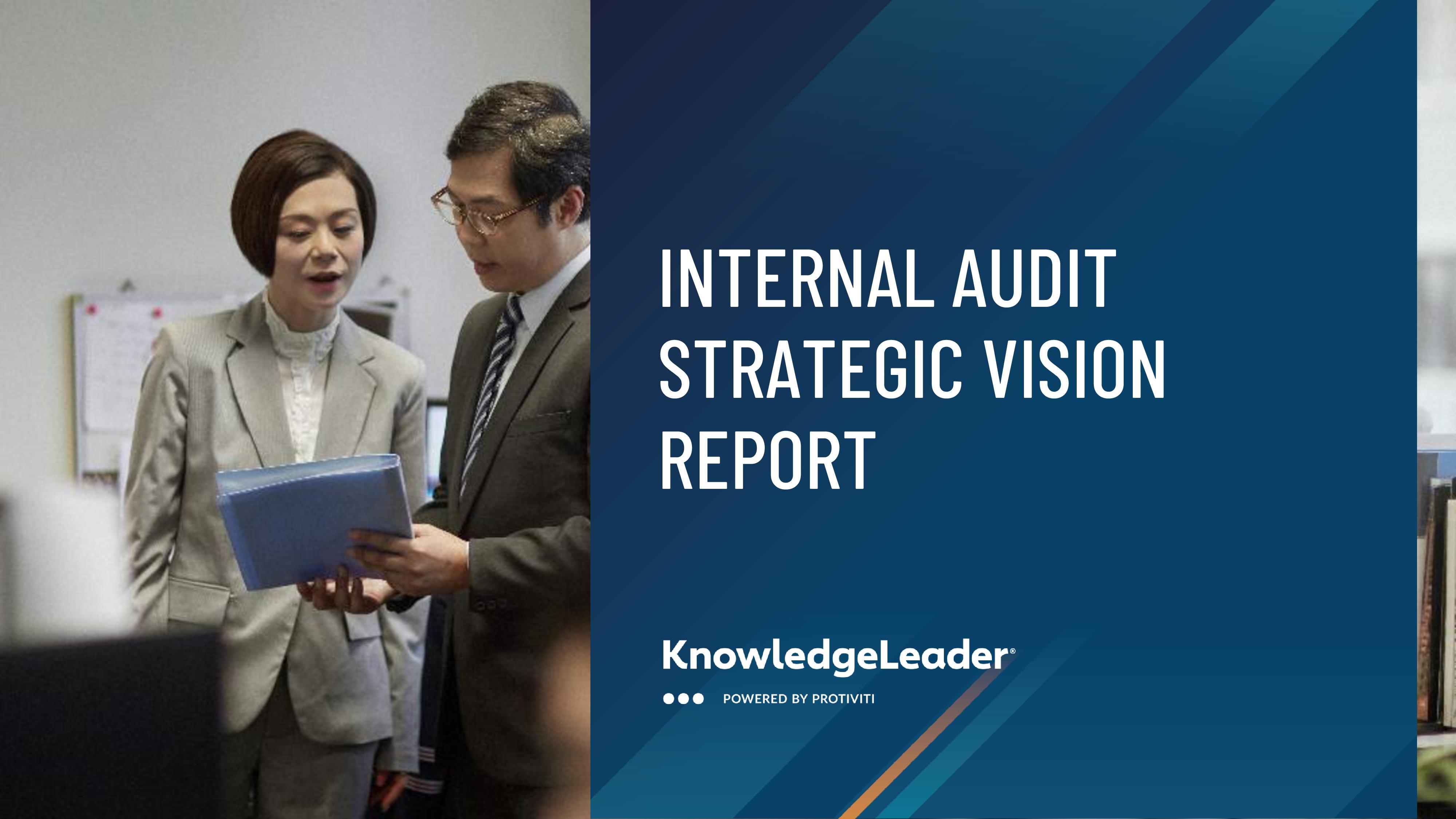 screenshot of the first page of Internal Audit Strategic Vision Report